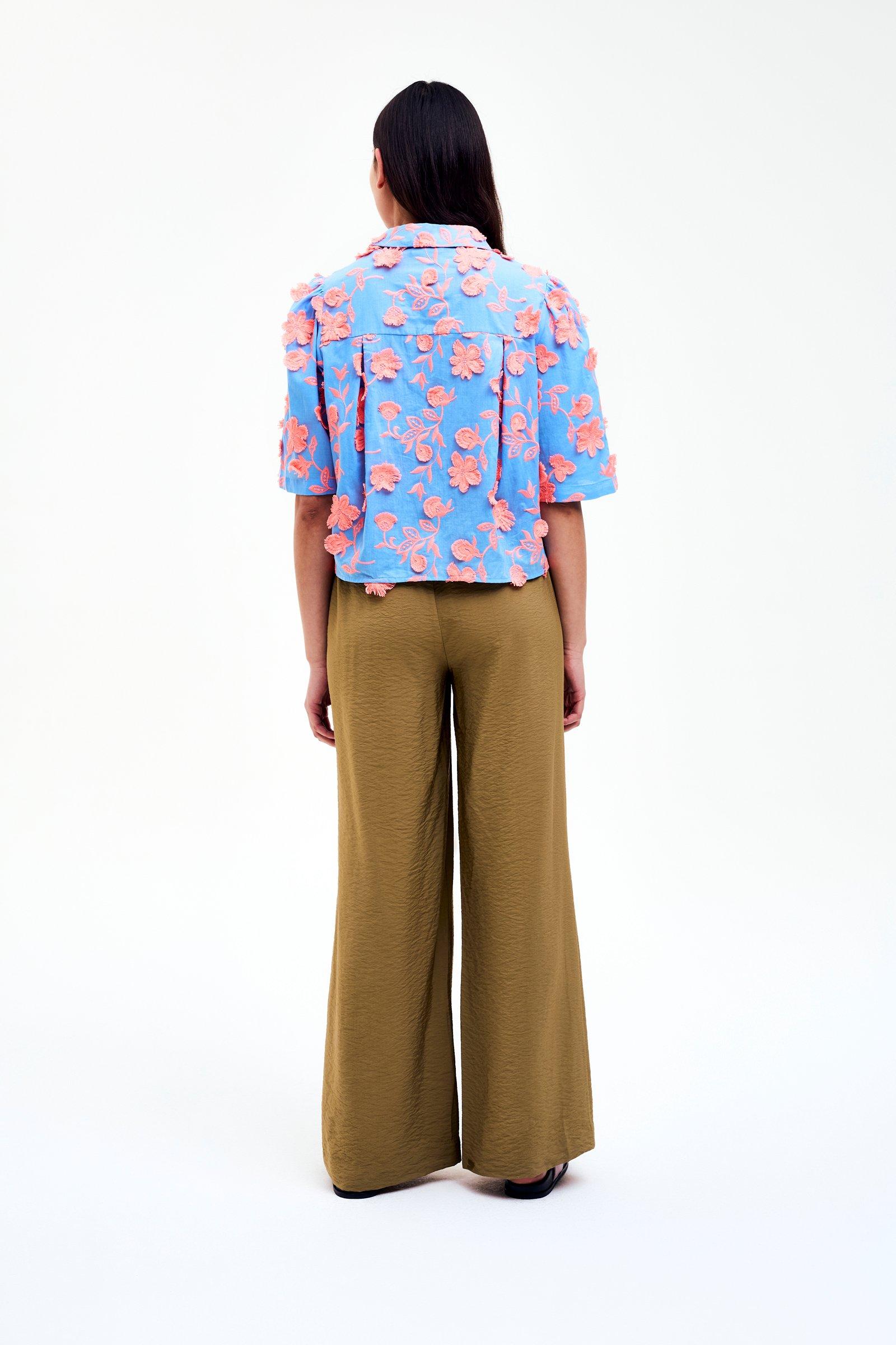 CKS - SIDO - blouse lange mouwen - intens blauw