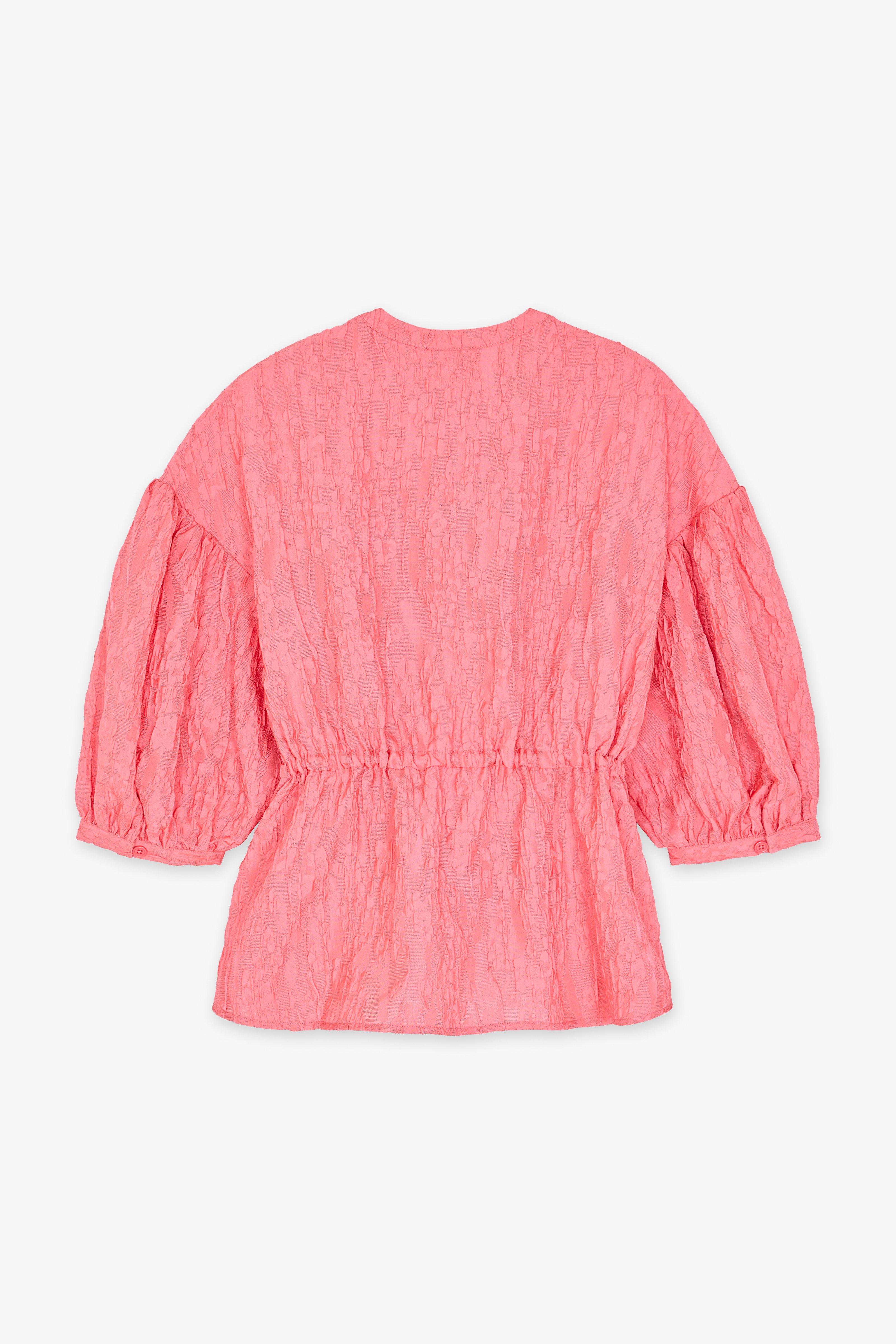 CKS - SOBER - blouse korte mouwen - roze