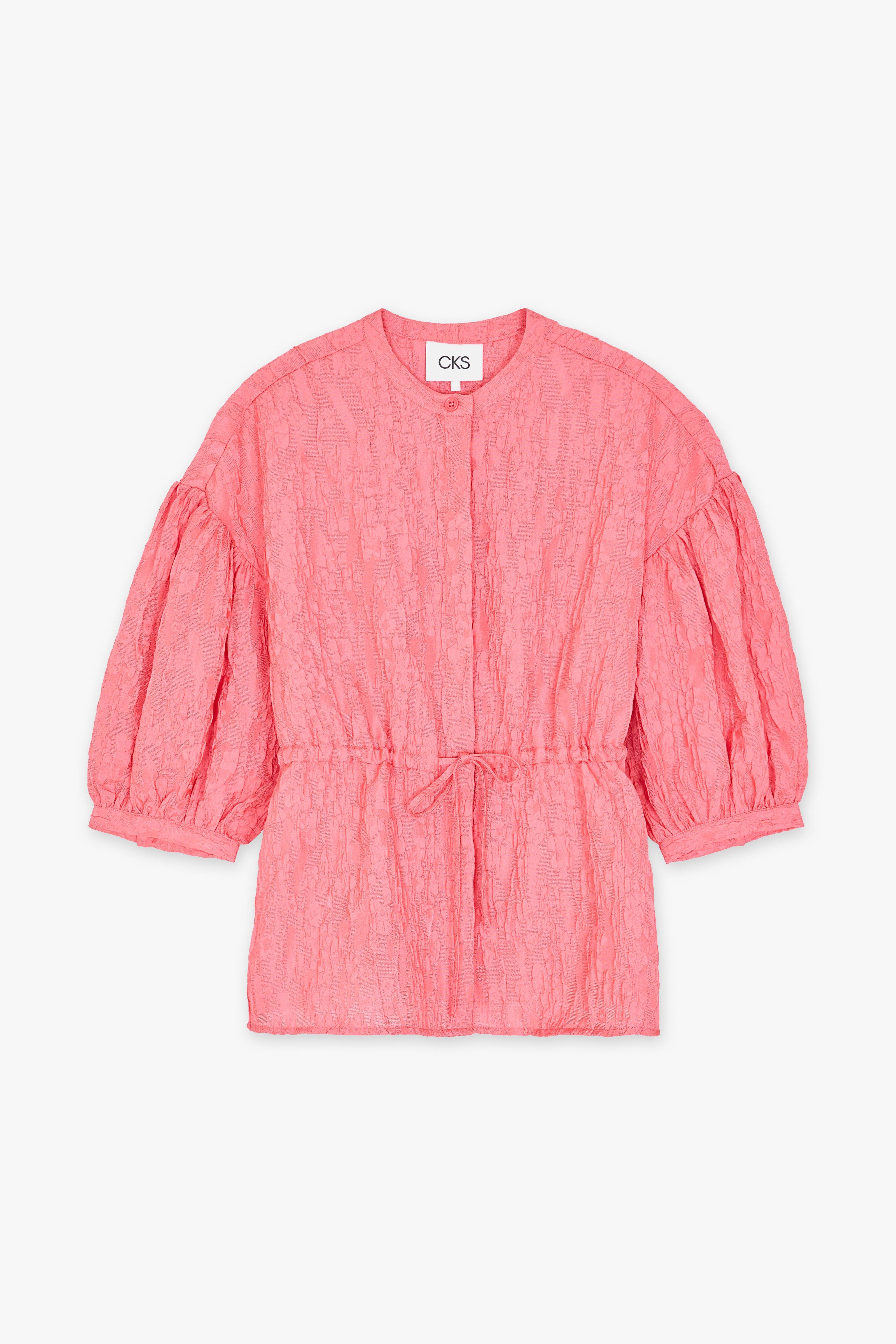 CKS - SOBER - blouse korte mouwen - roze