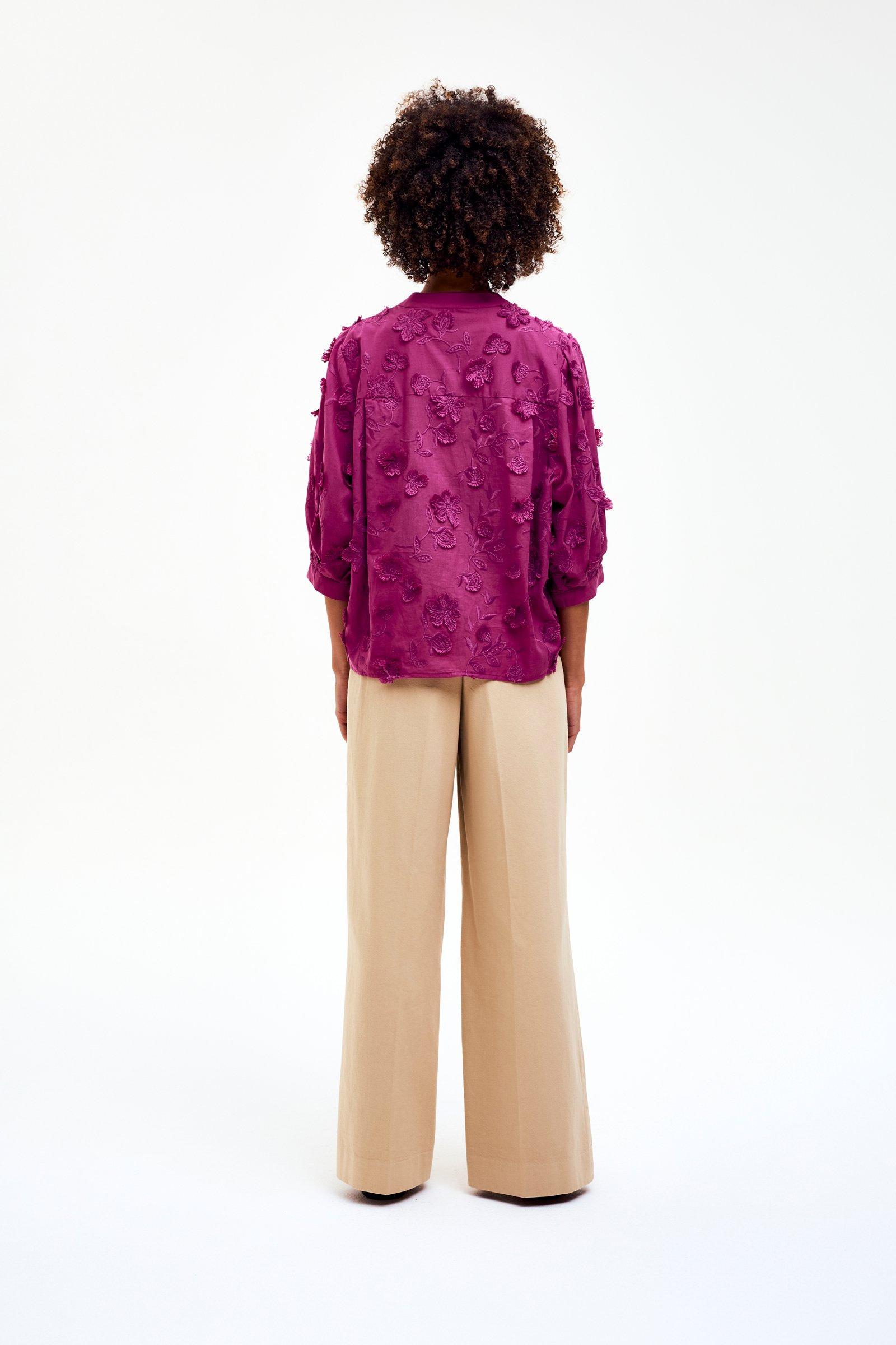 CKS - SONICA - blouse korte mouwen - paars