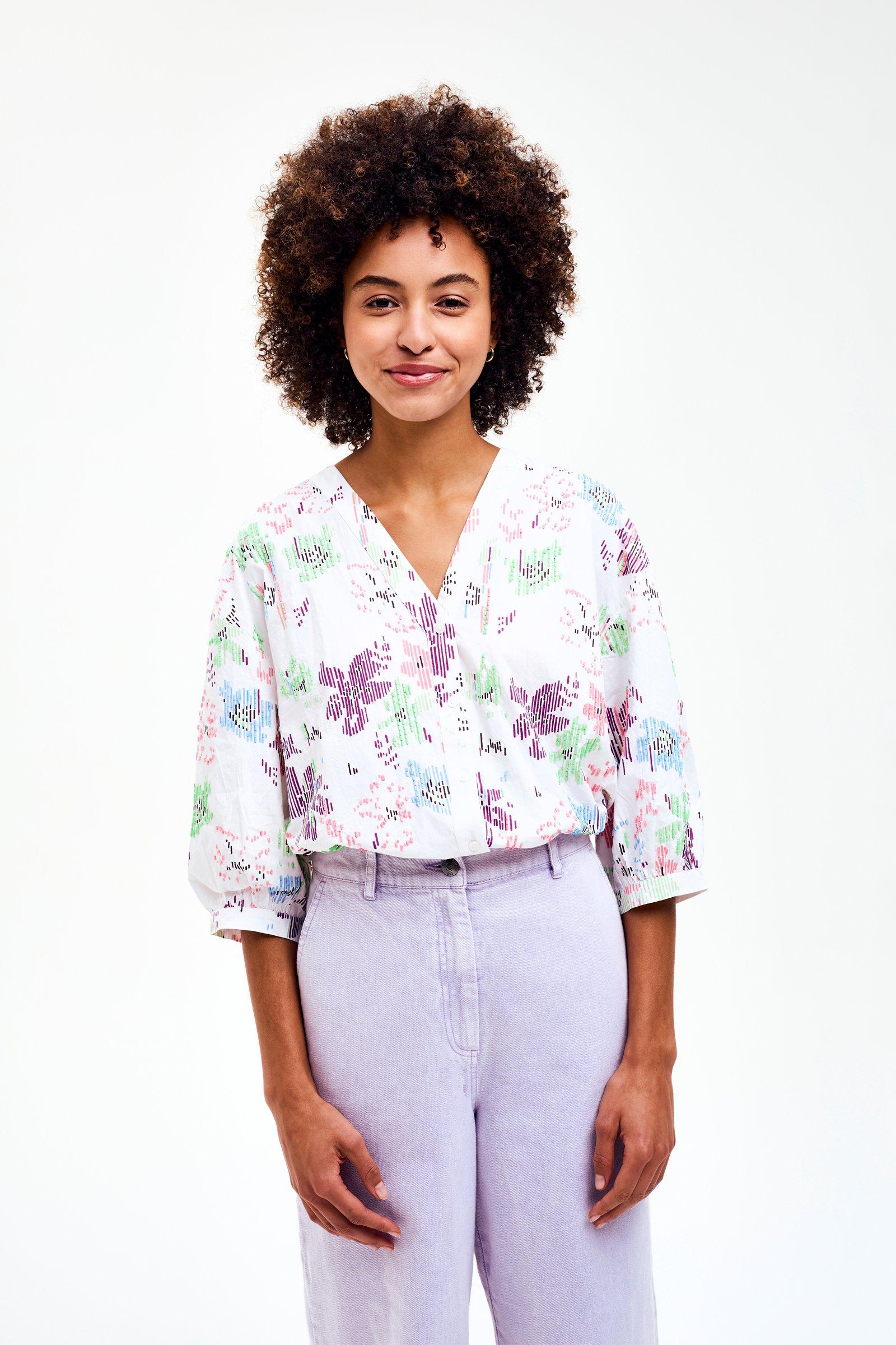 CKS - SONICA - blouse korte mouwen - wit
