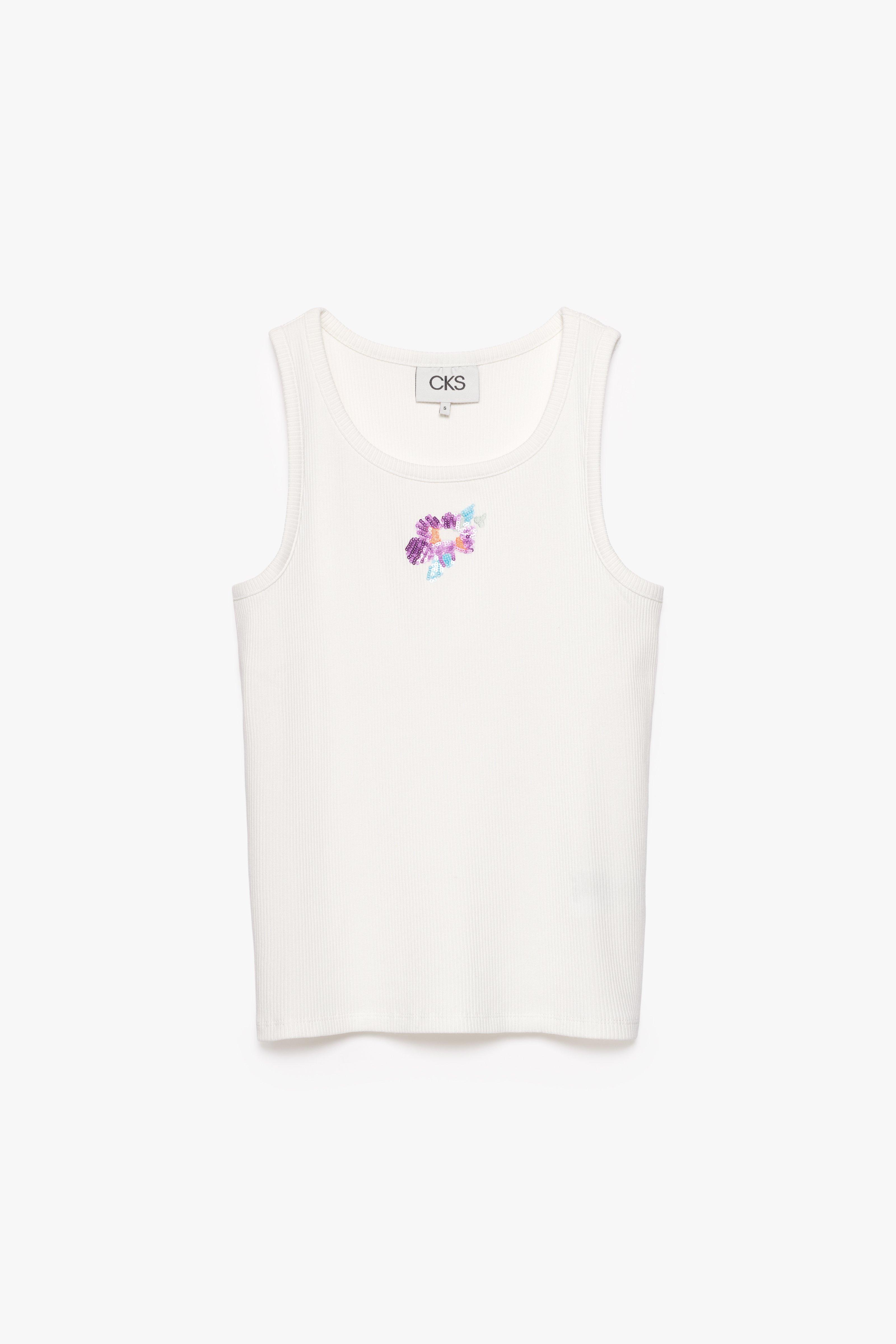 CKS - TANKUP - singlet - white