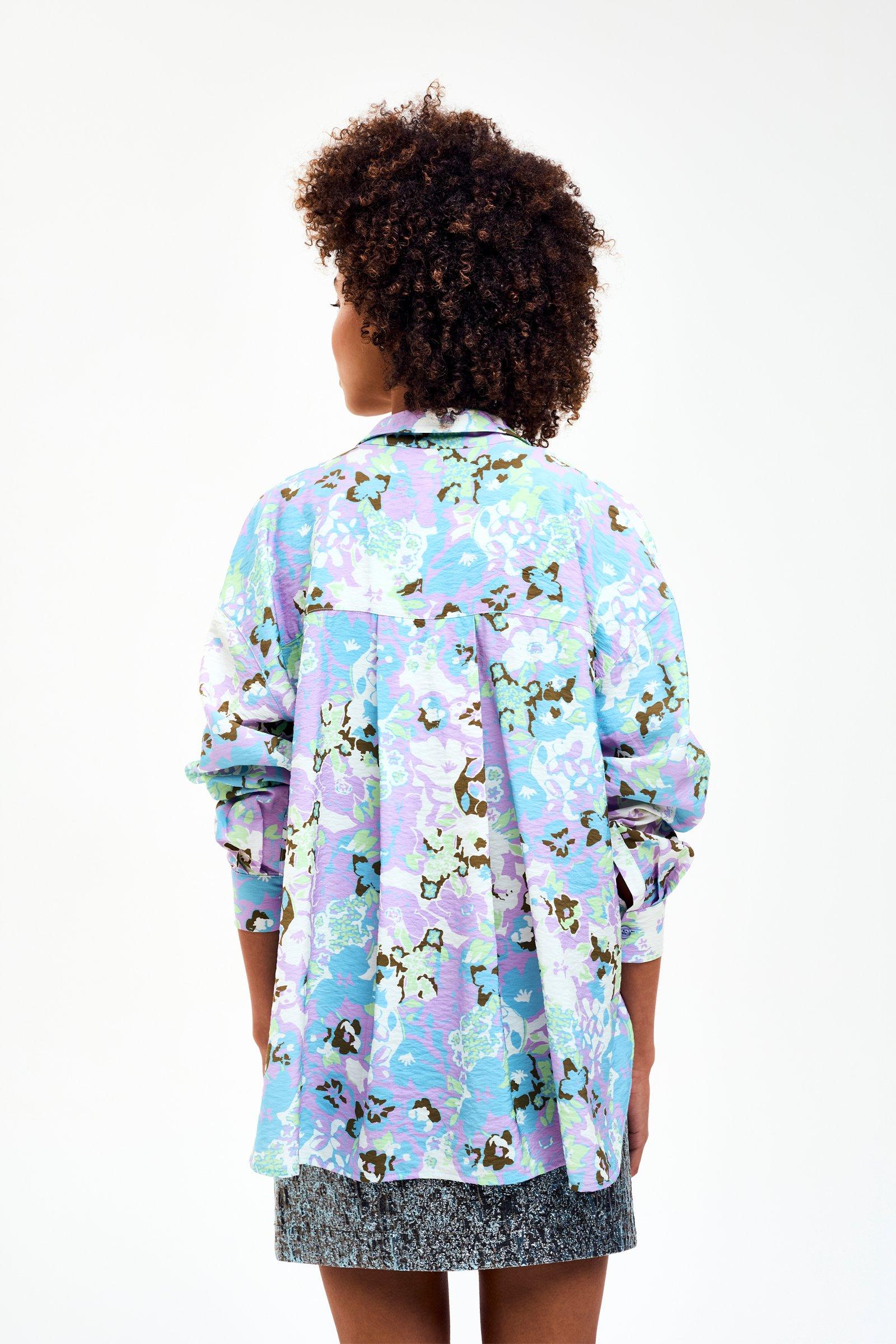 CKS - STAND - blouse korte mouwen - blauw