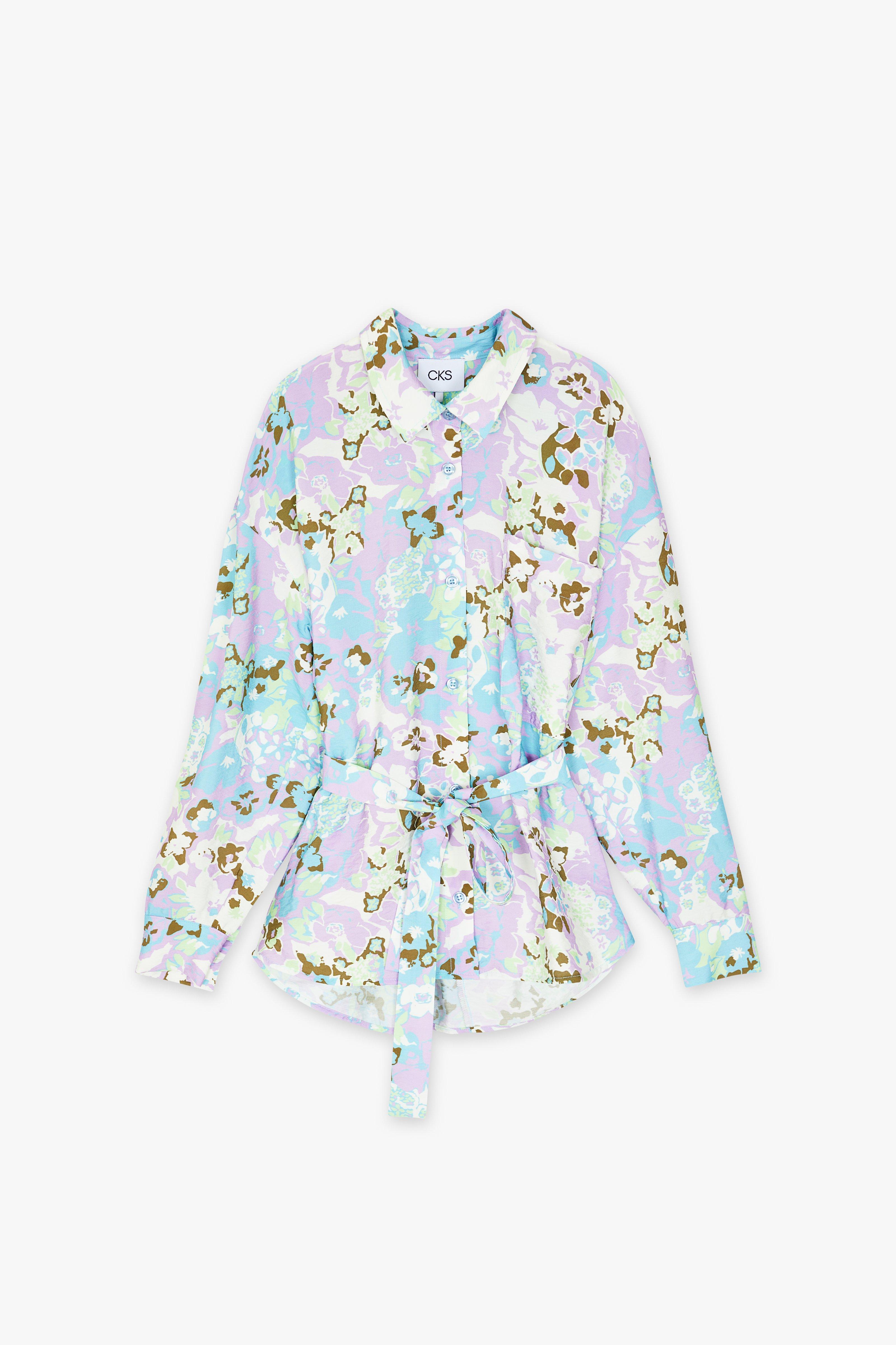 CKS - STAND - blouse long sleeves - blue