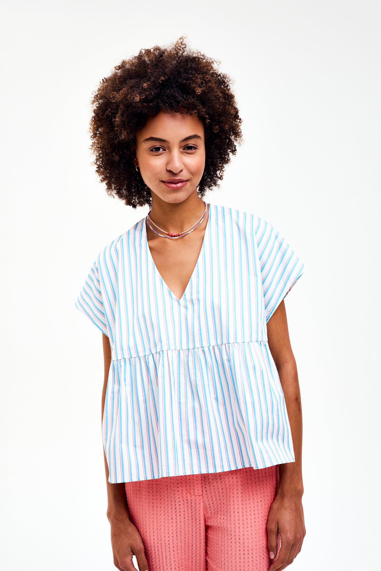 CKS - STINNE - blouse lange mouwen - blauw