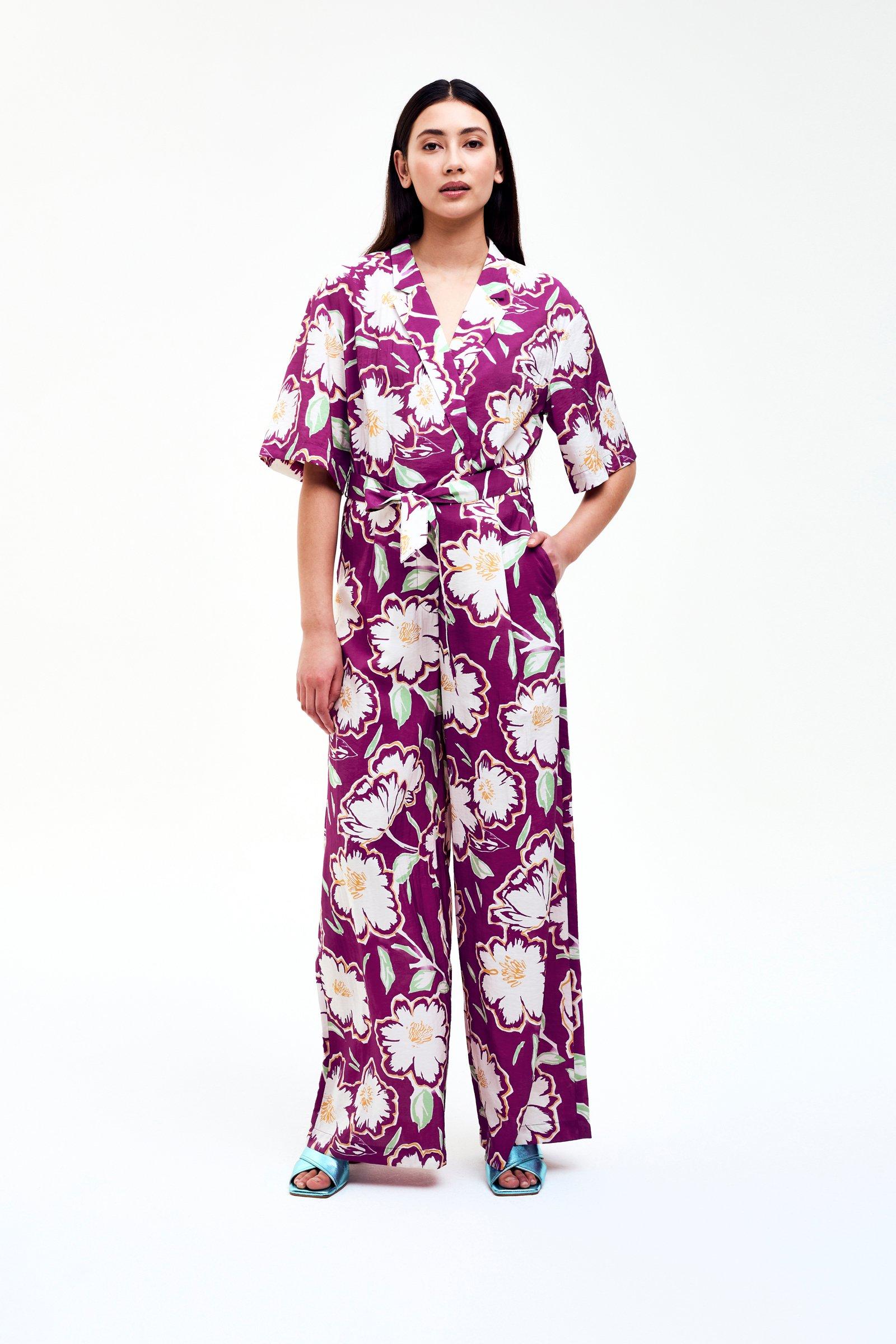 CKS - JANASLEEVE - jumpsuit - paars