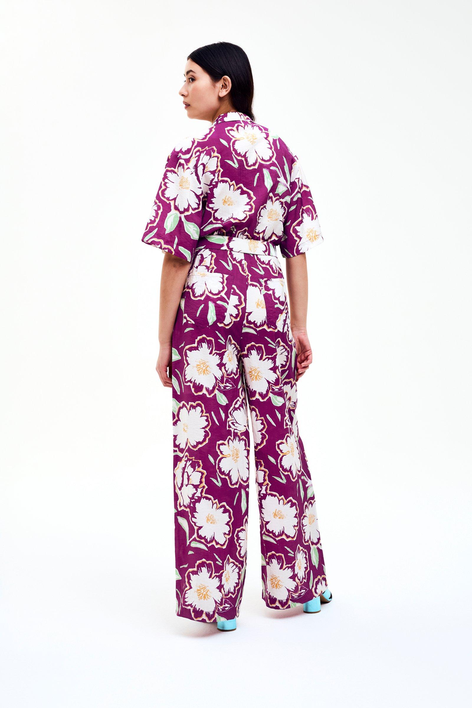 CKS - JANASLEEVE - jumpsuit - paars