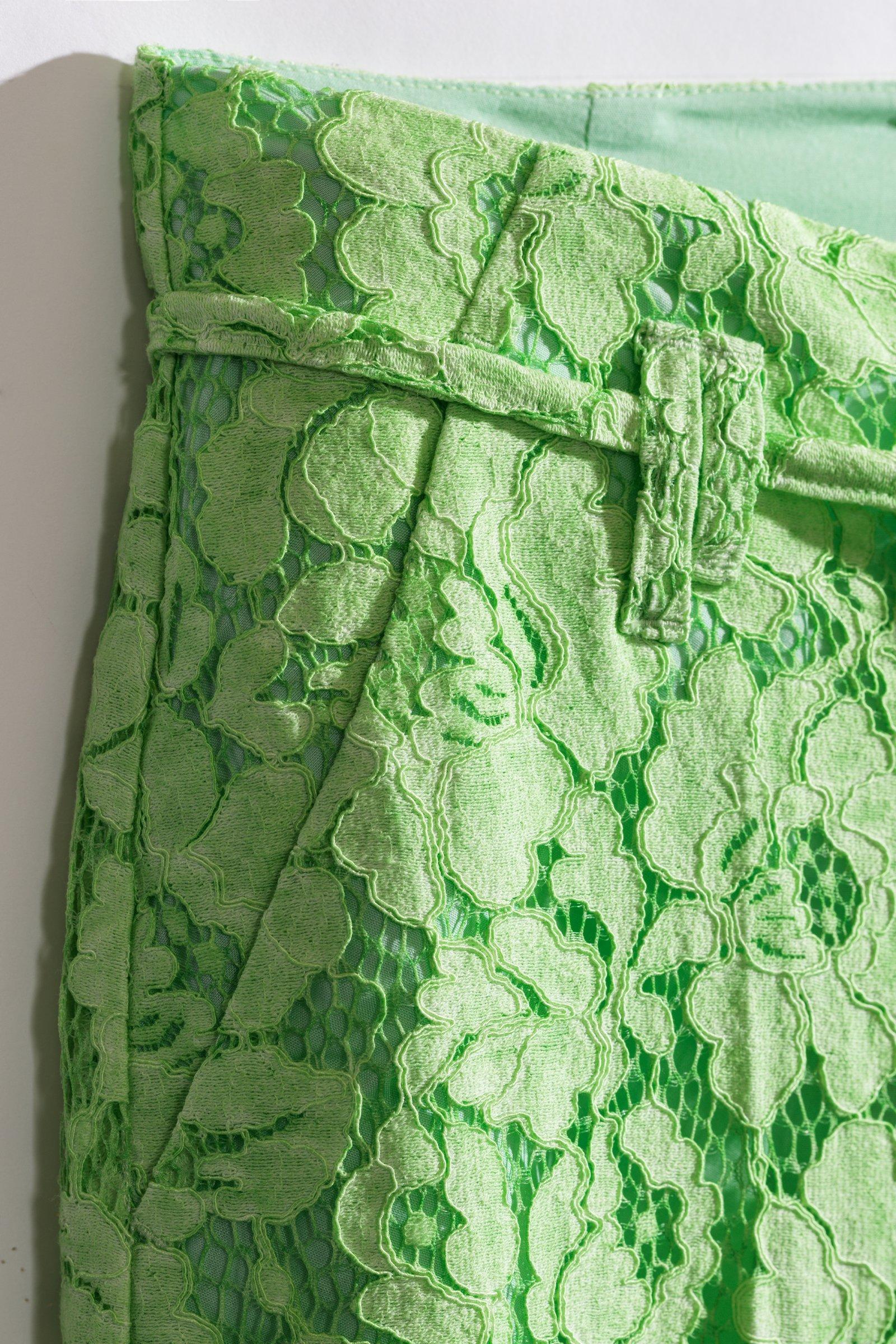 CKS - BLACE - long trouser - bright green