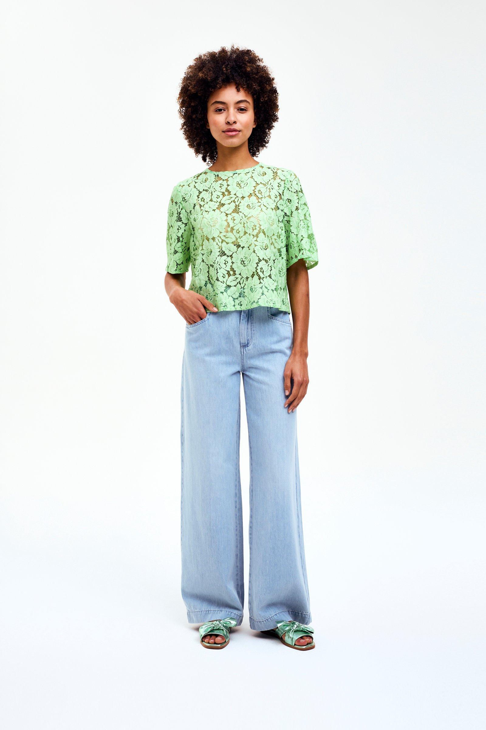 CKS - TIRIANA - blouse lange mouwen - intens groen