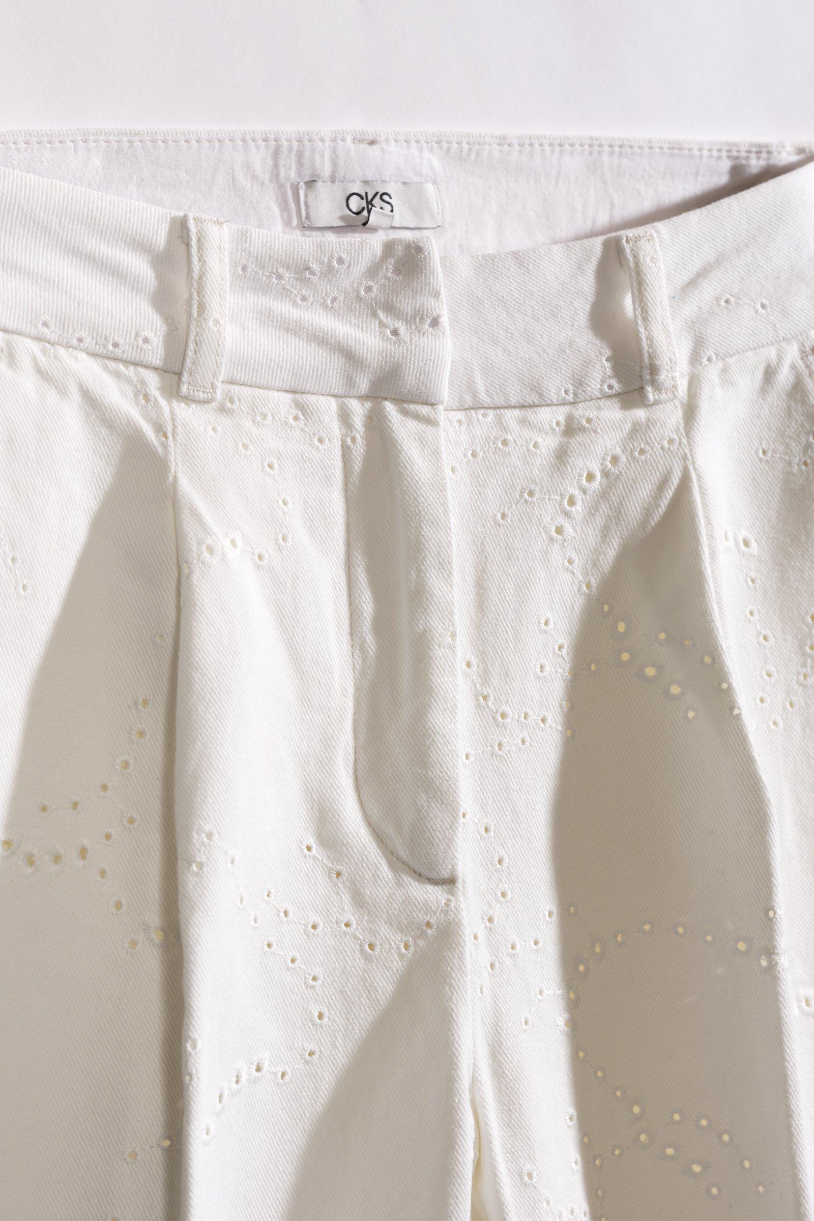 CKS - TRINIDAD - pantalon à la cheville - beige clair