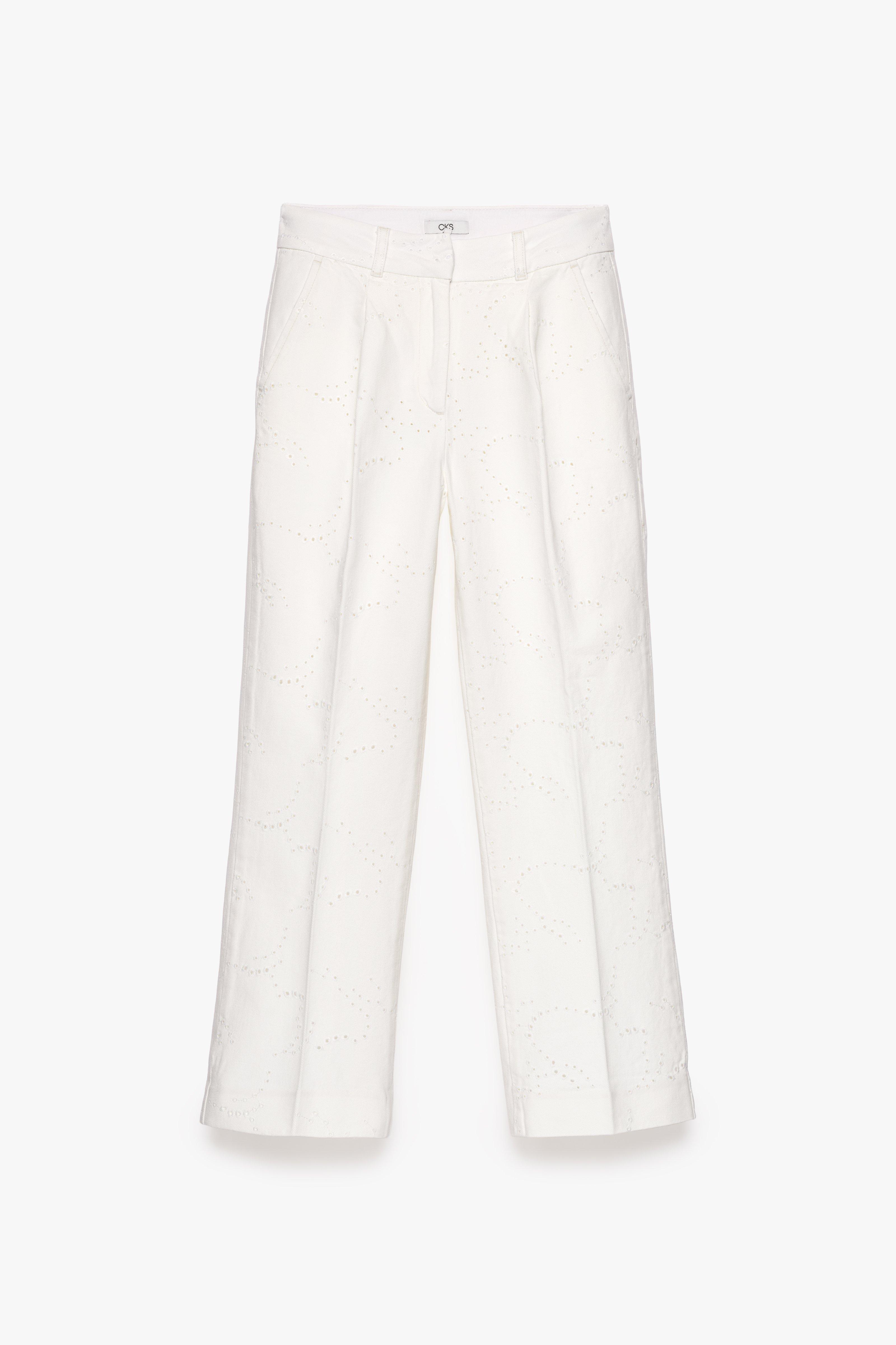 CKS - TRINIDAD - pantalon à la cheville - beige clair