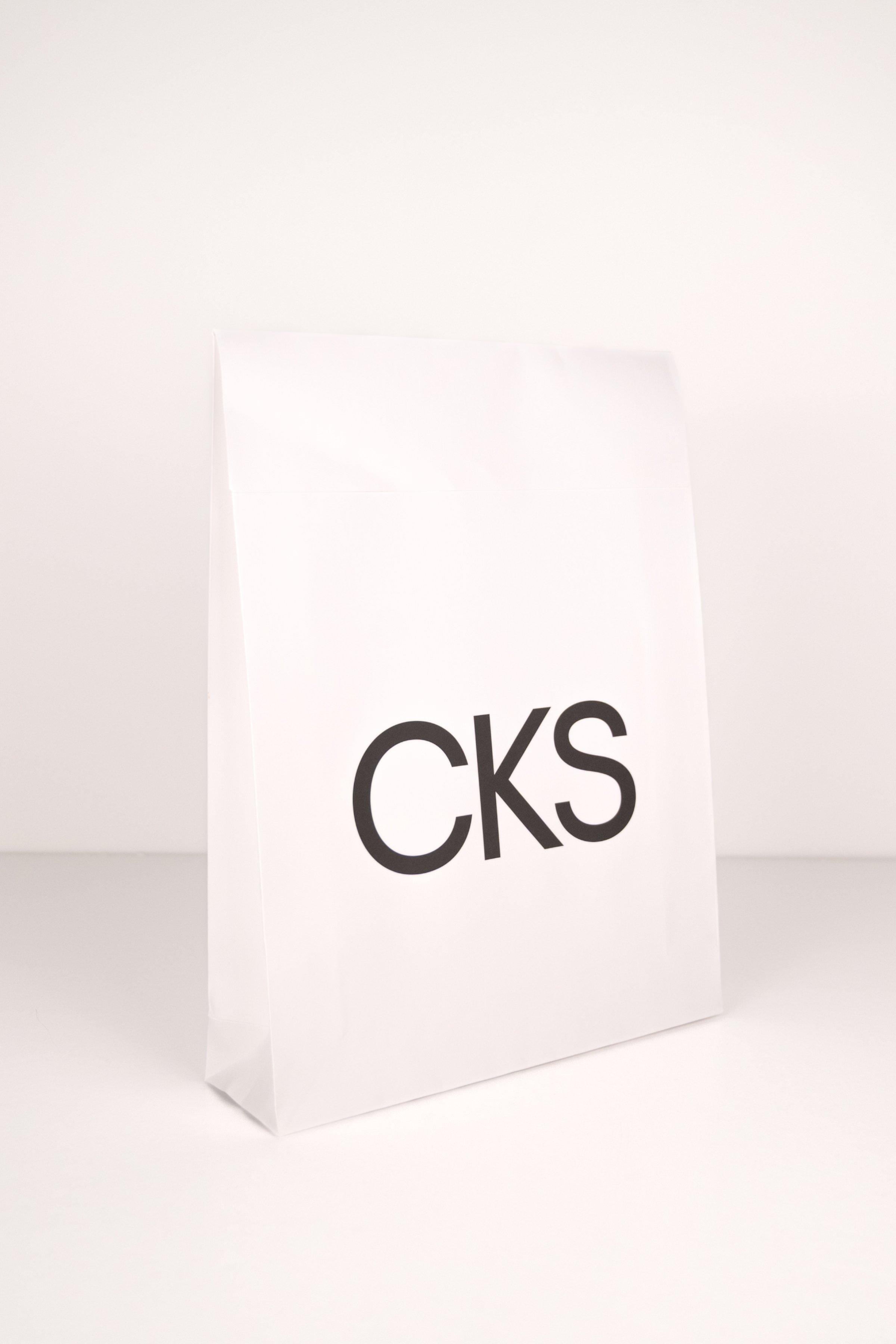 CKS - GIFT BAG L - gift wrap - white