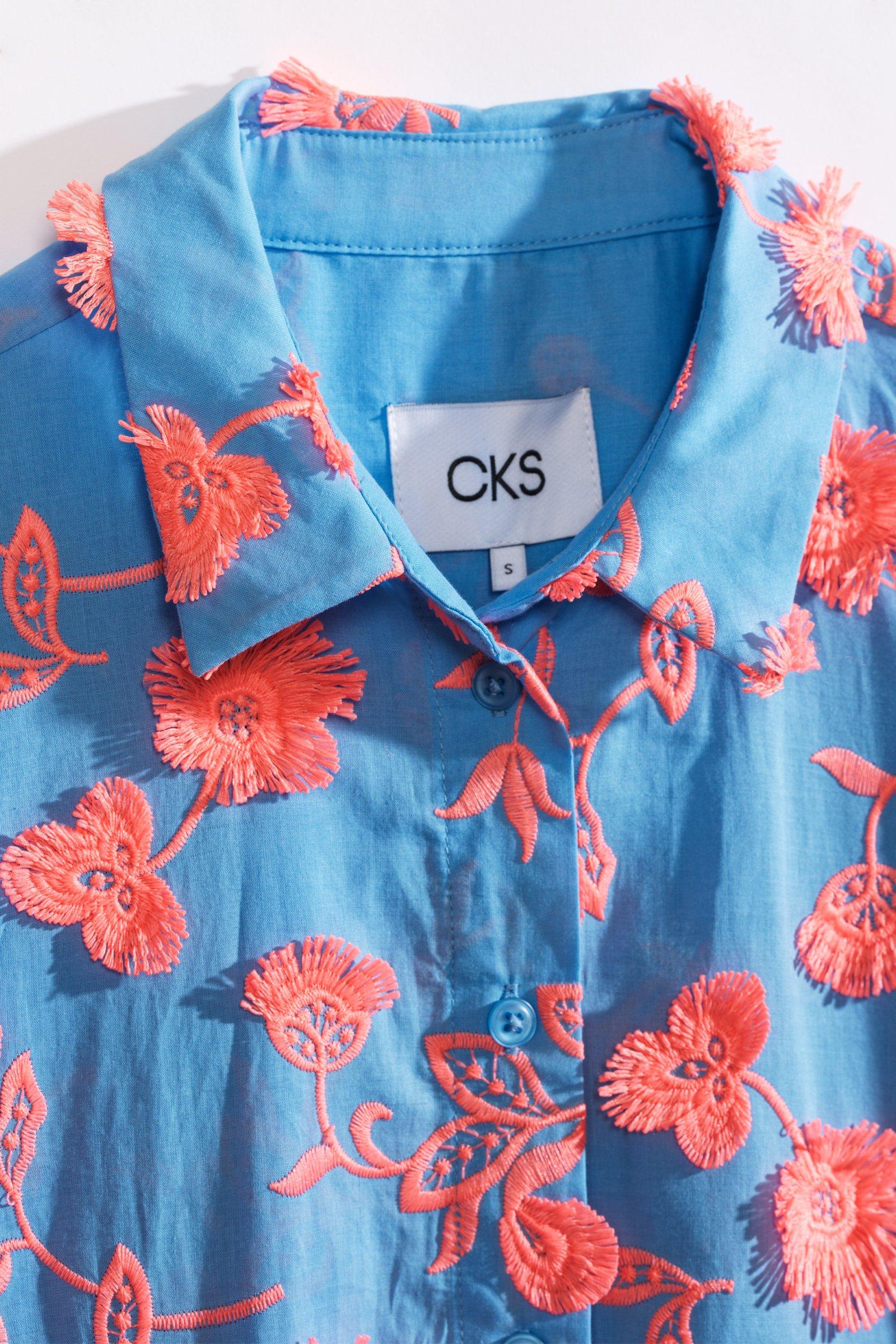 CKS - DAWSON - korte jurk - intens blauw