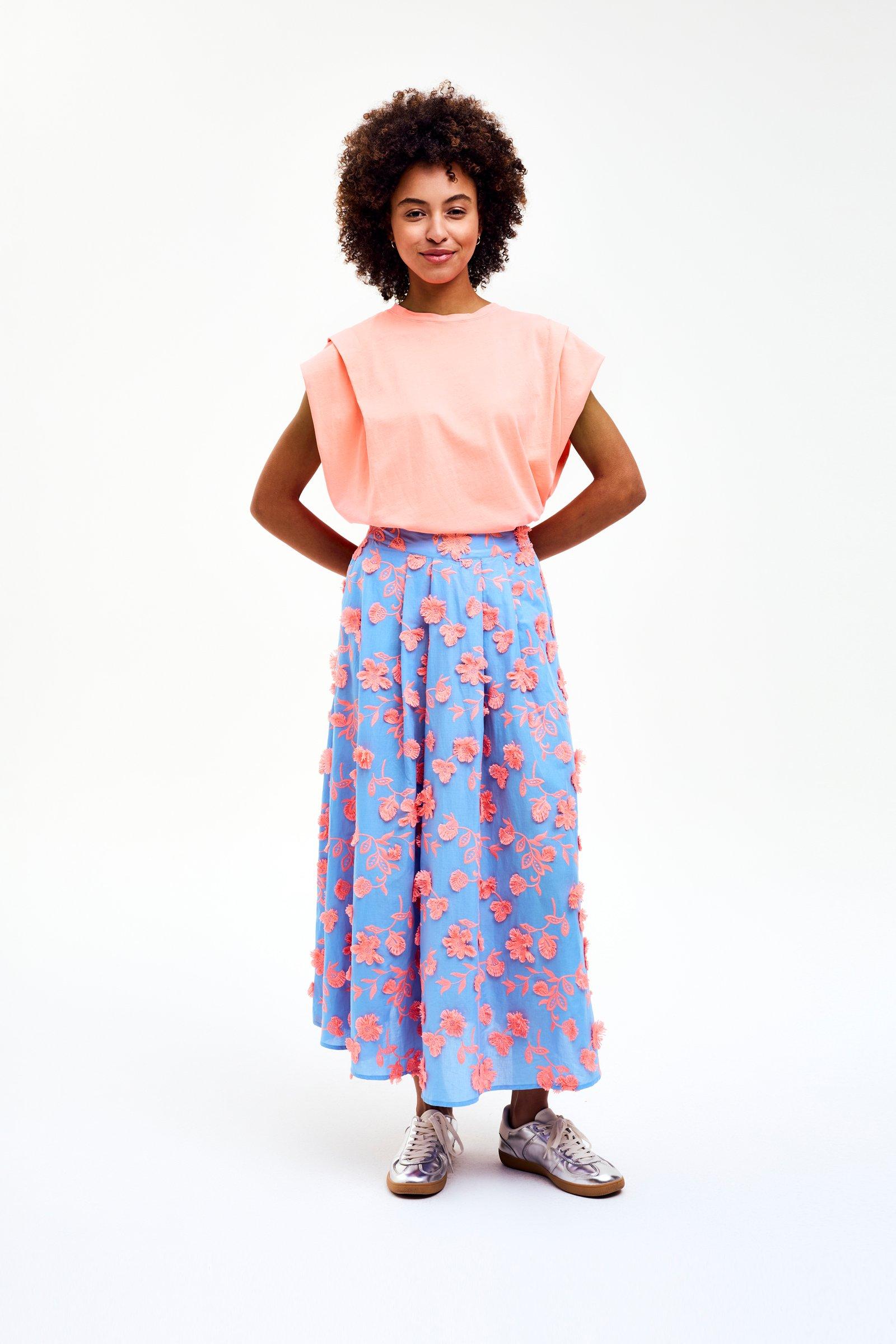 CKS - SKORIENT - long skirt - vivid blue