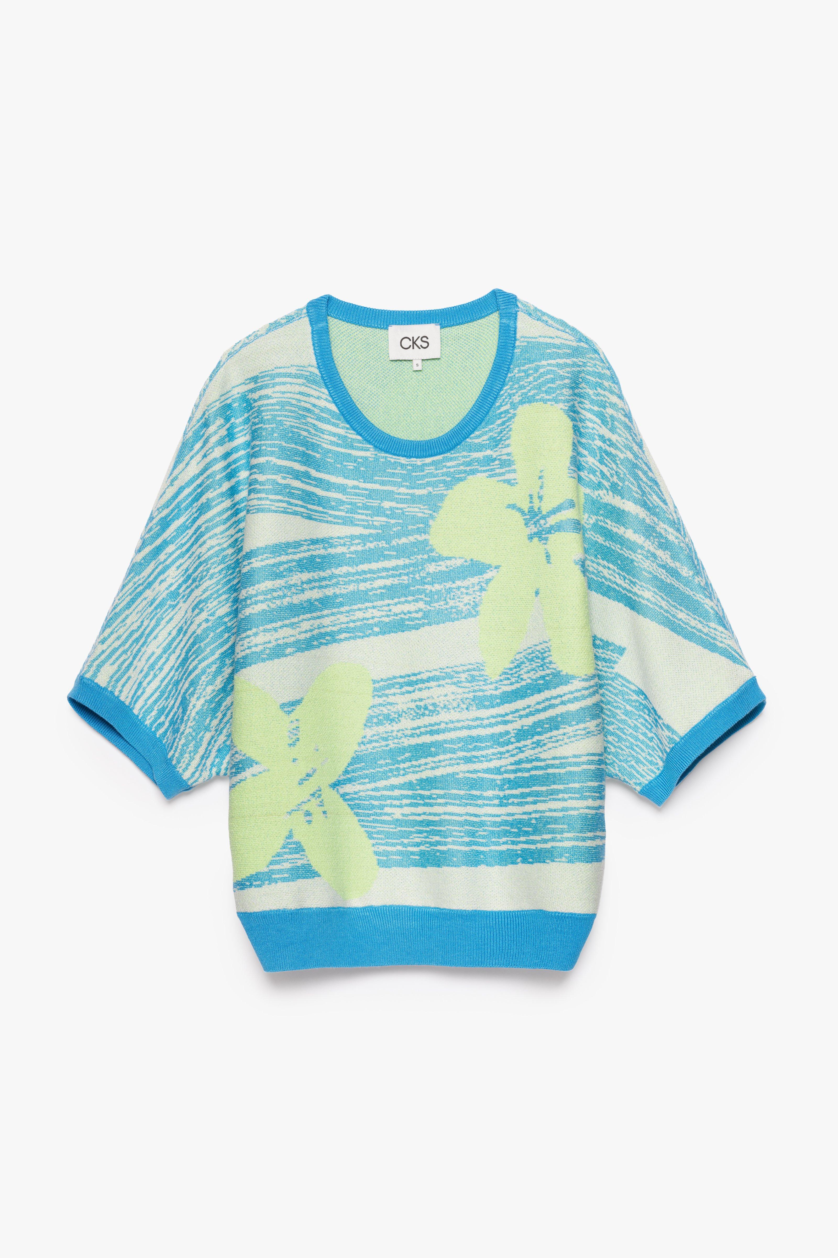CKS - PEPPERMINT - gebreide top - felblauw