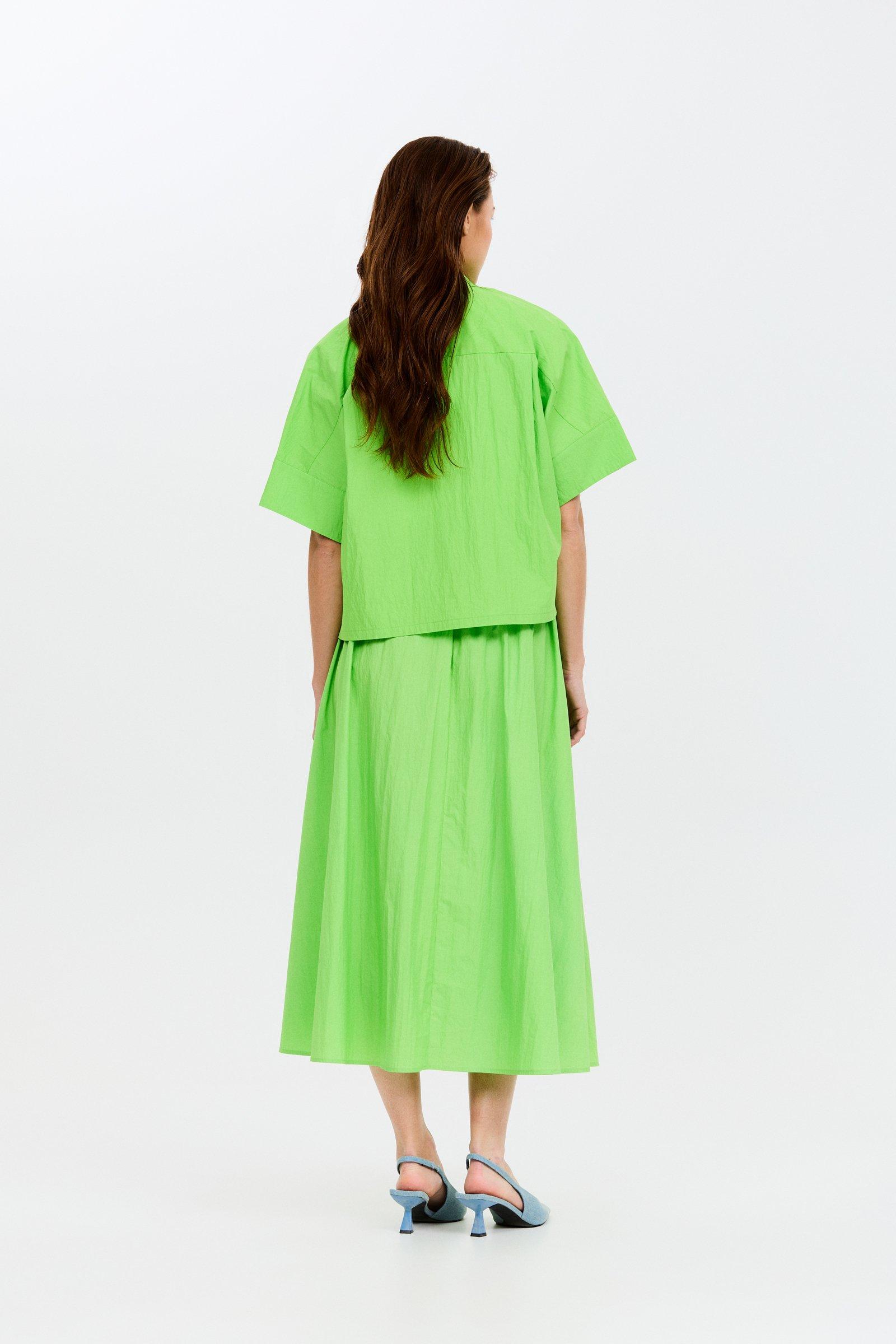 CKS - SELAHCROP - blouse korte mouwen - felgroen
