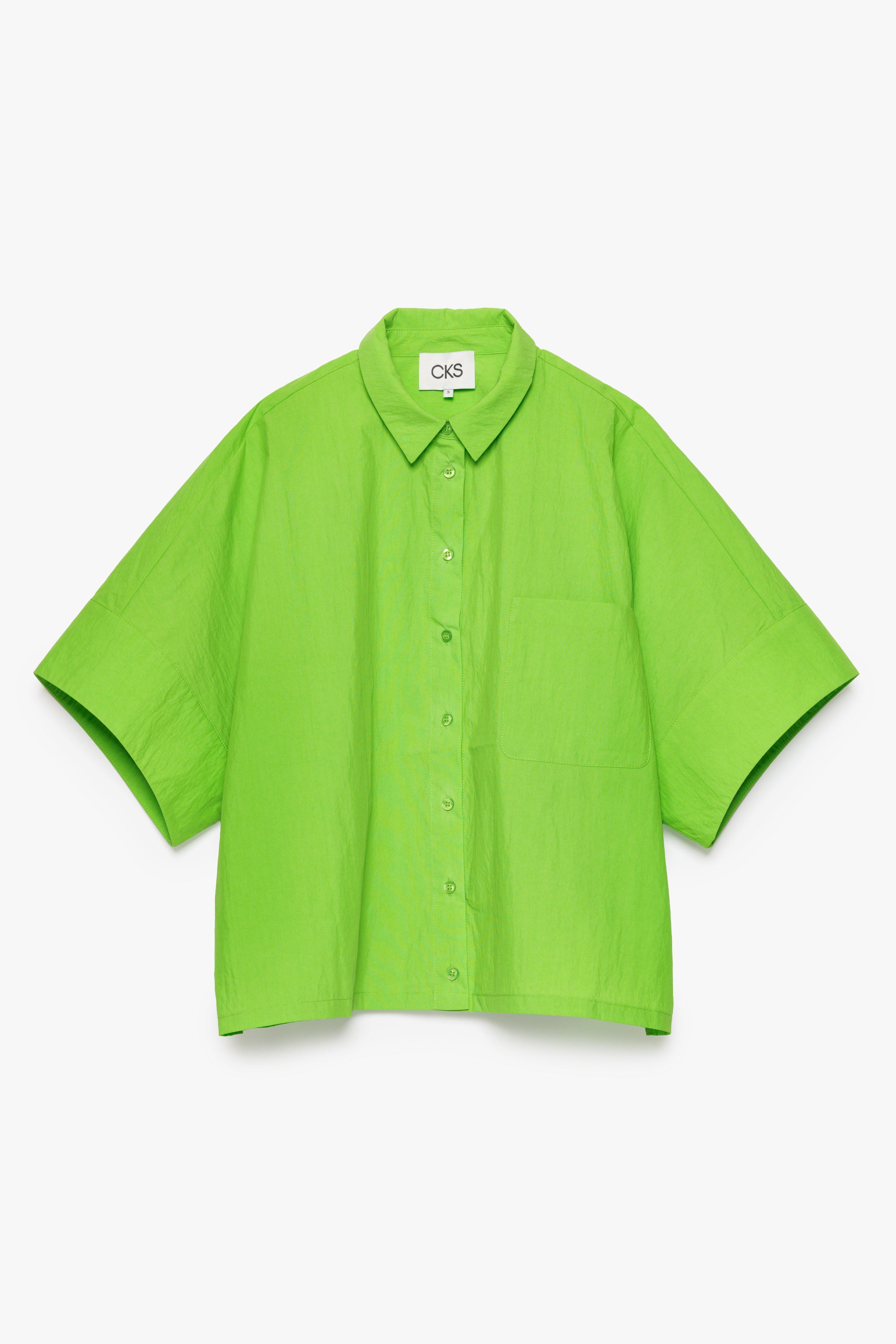 CKS - SELAHCROP - Bluse Kurze Ärmel - Hellgrün