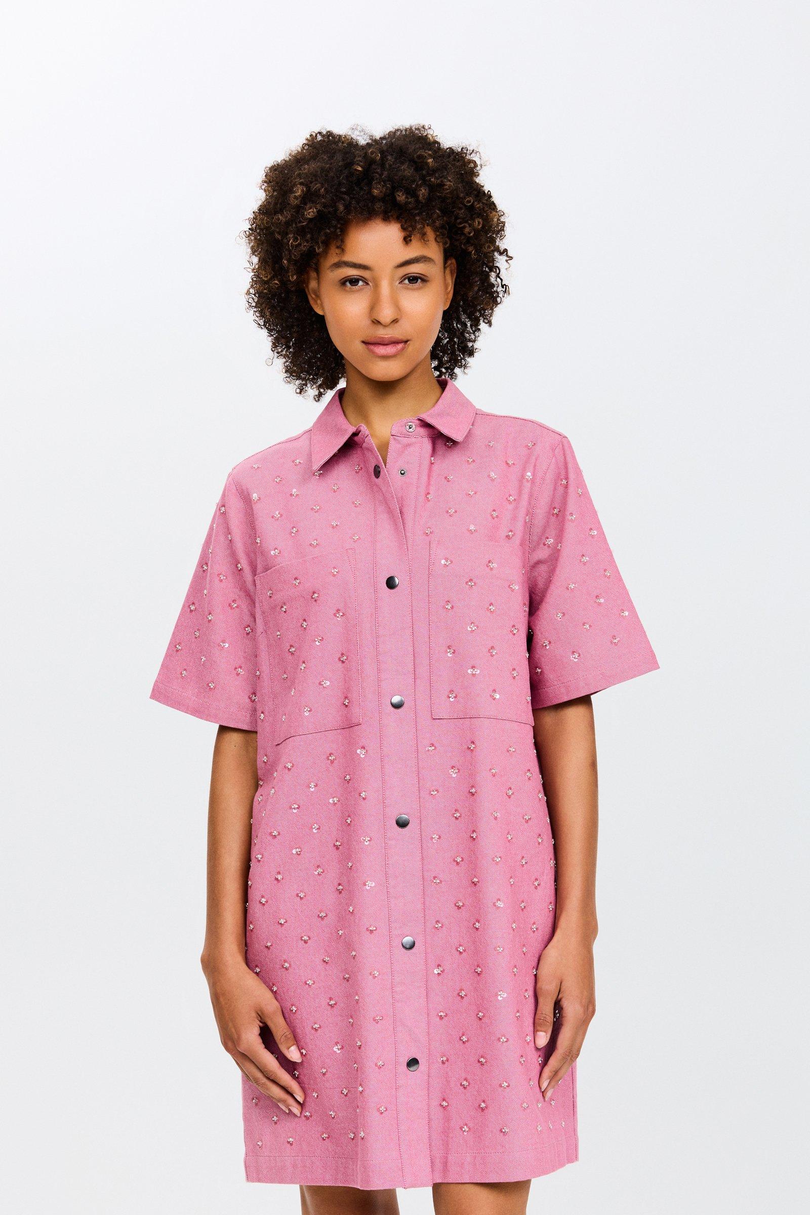CKS - DROPPER - korte jurk - rood