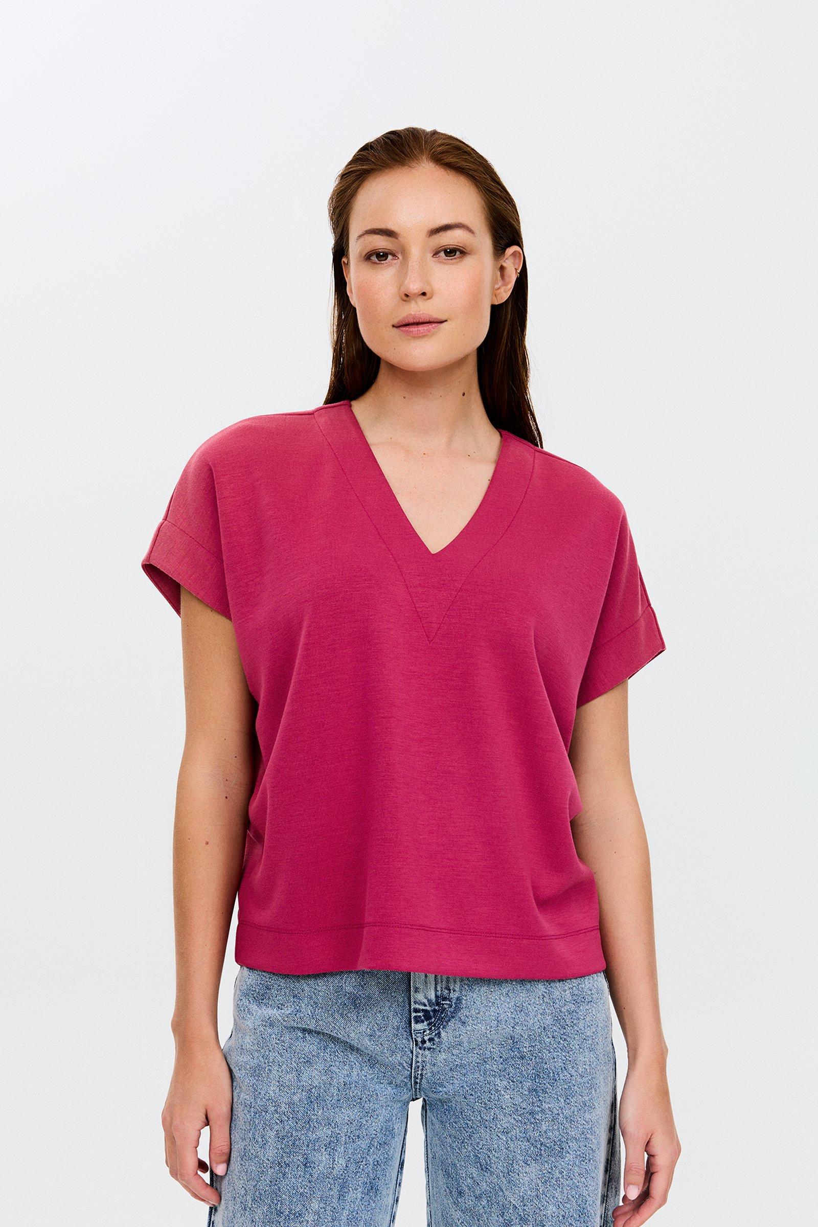 CKS - SABA - blouse short sleeves - red
