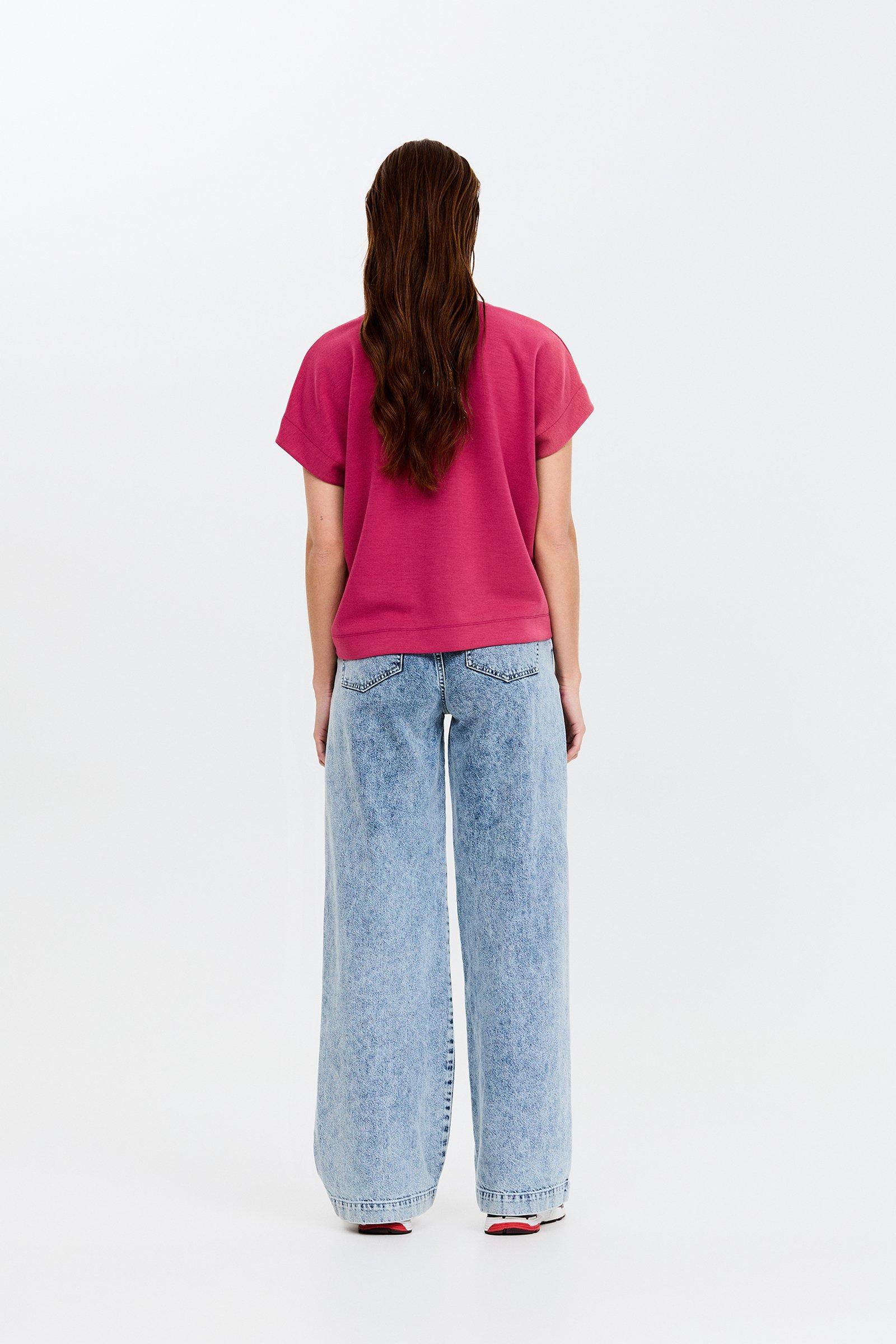 CKS - SABA - blouse korte mouwen - rood