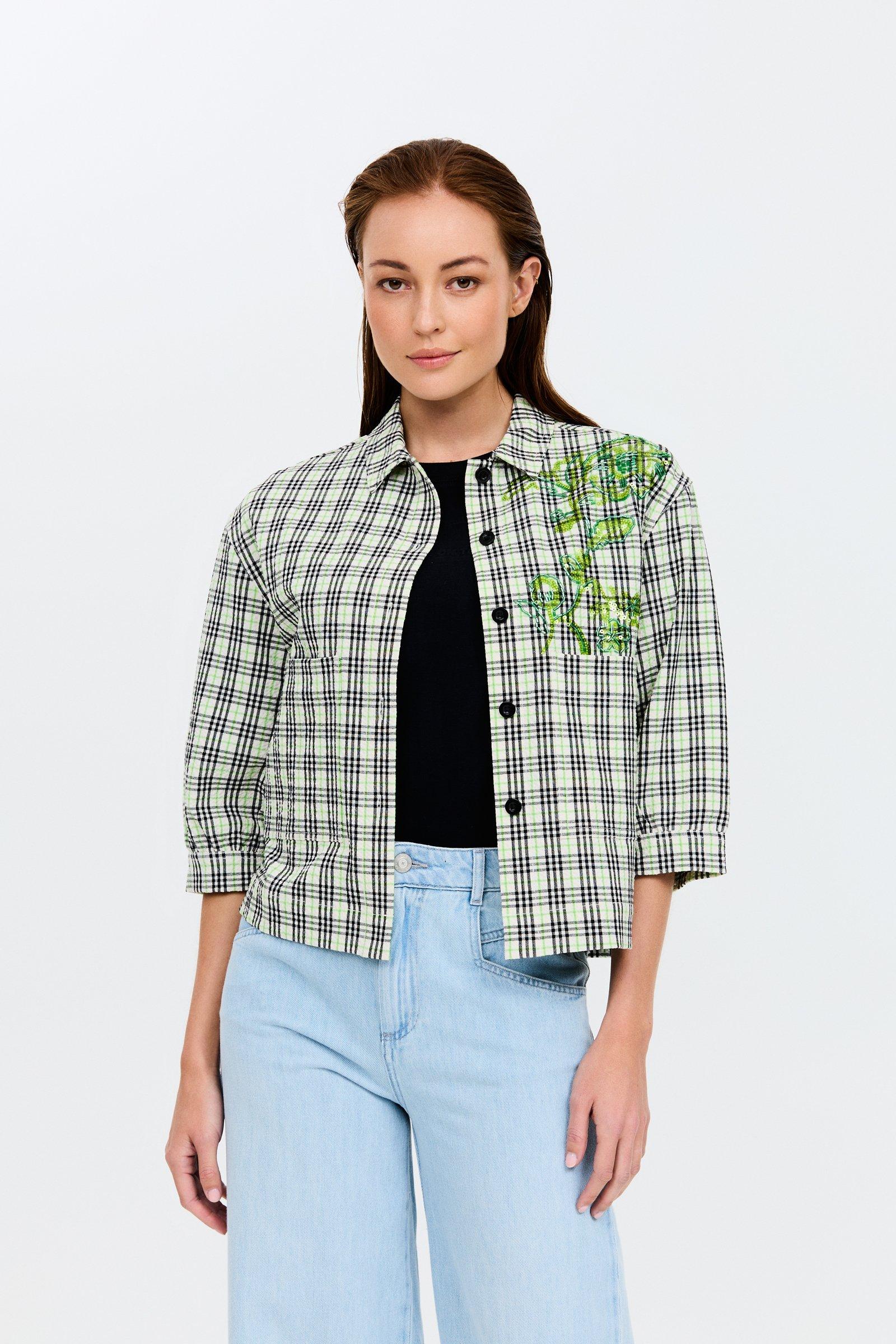 CKS - SELINO - blouse korte mouwen - felgroen