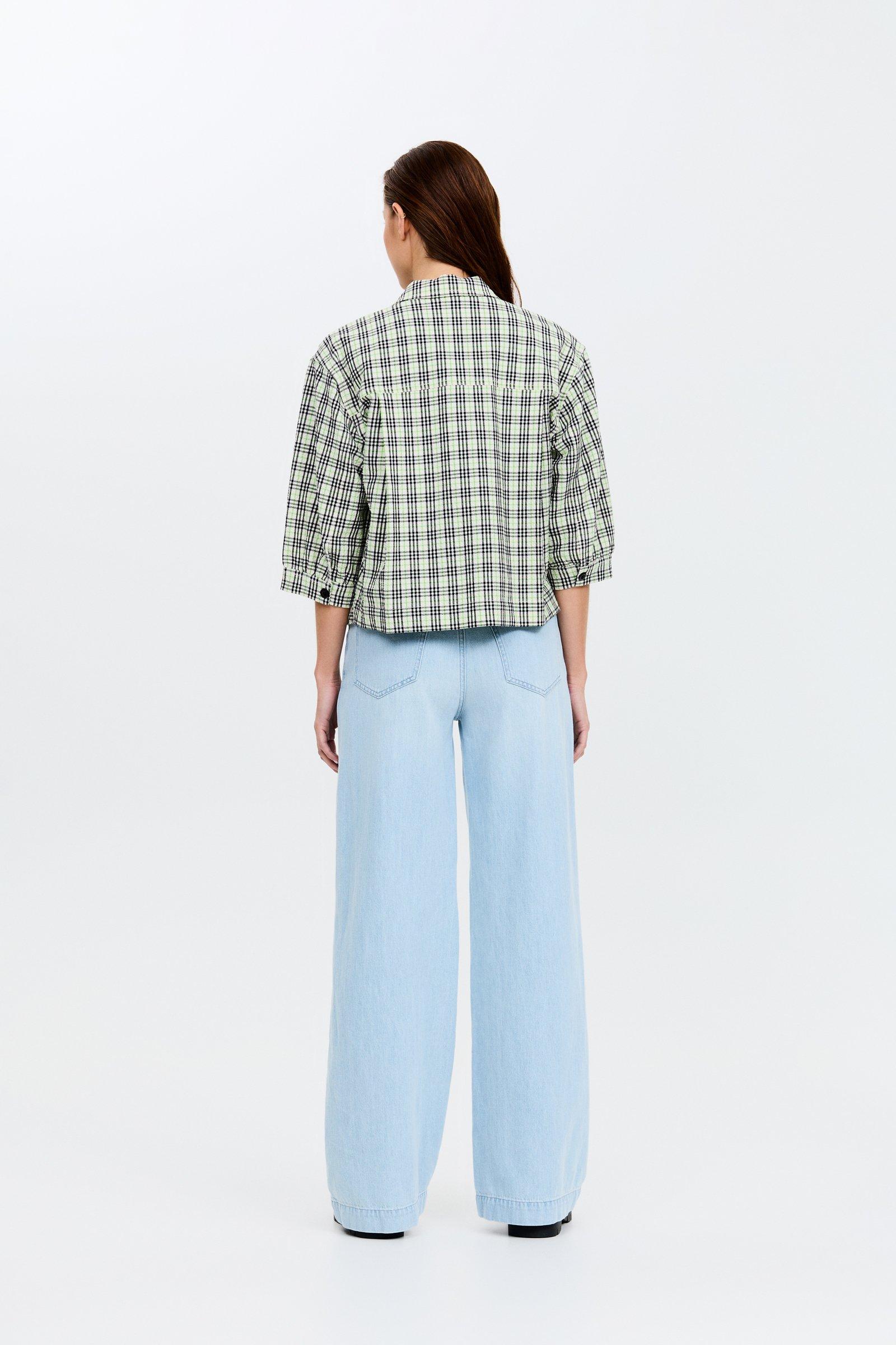 CKS - SELINO - blouse korte mouwen - felgroen