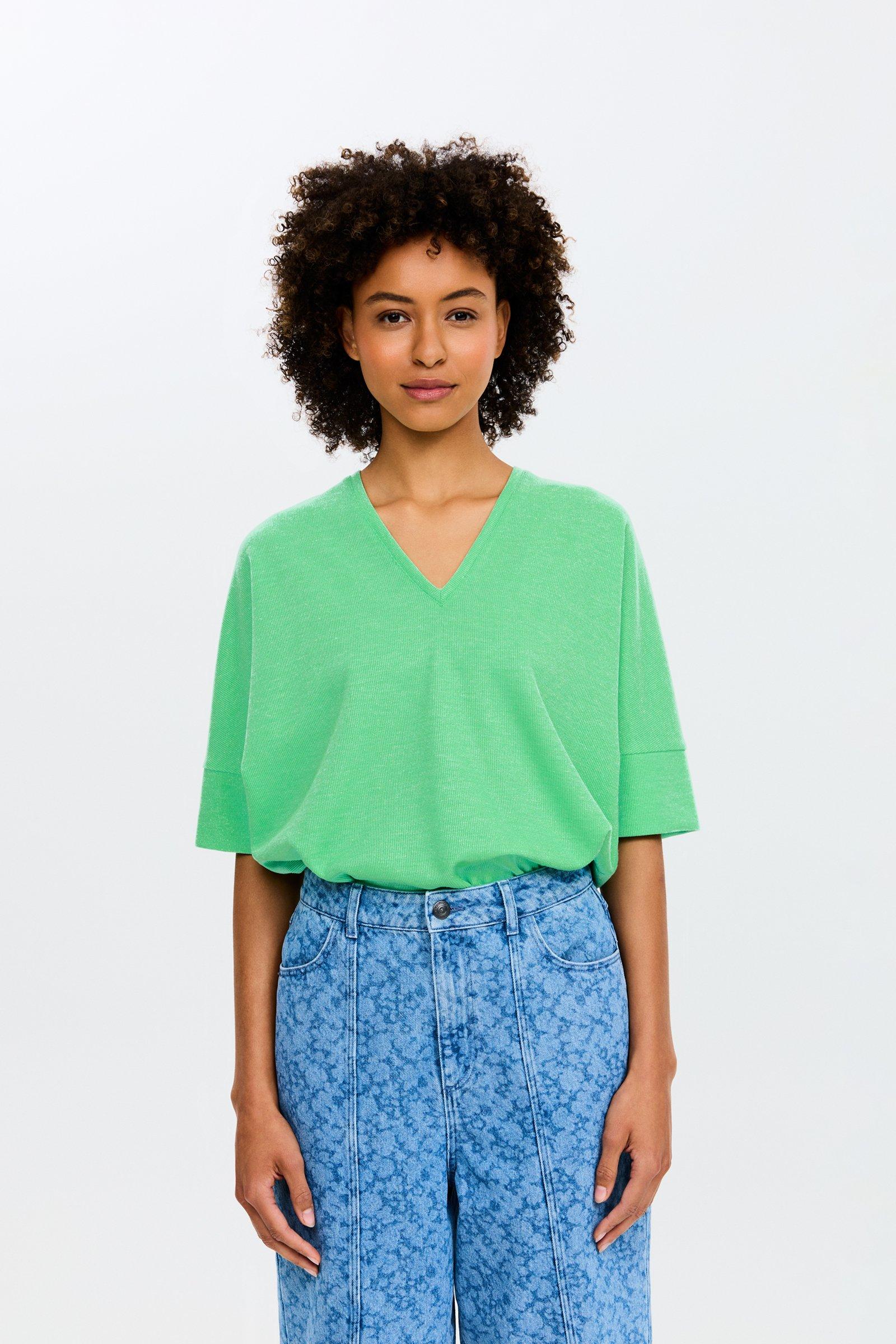 CKS - ELDODEEP - t-shirt short sleeves - light green