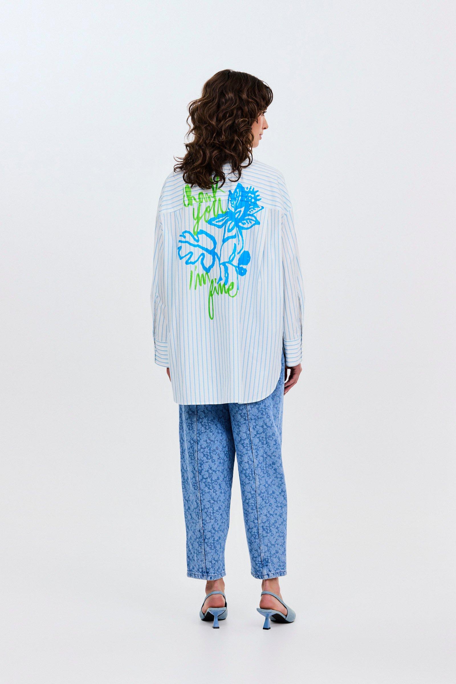 CKS - SURPRISED - blouse lange mouwen - intens blauw