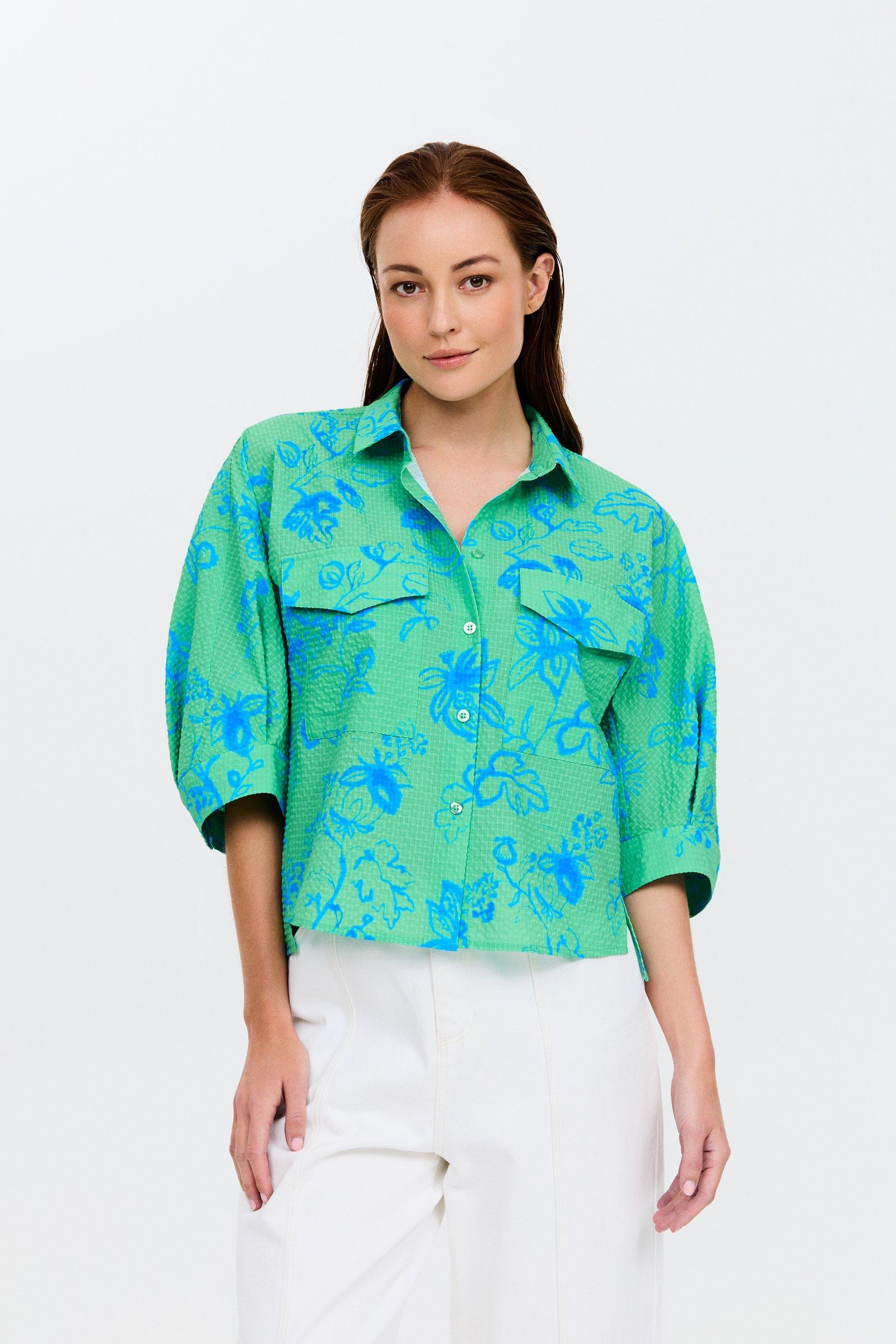 CKS - SALTY - blouse korte mouwen - lichtgroen