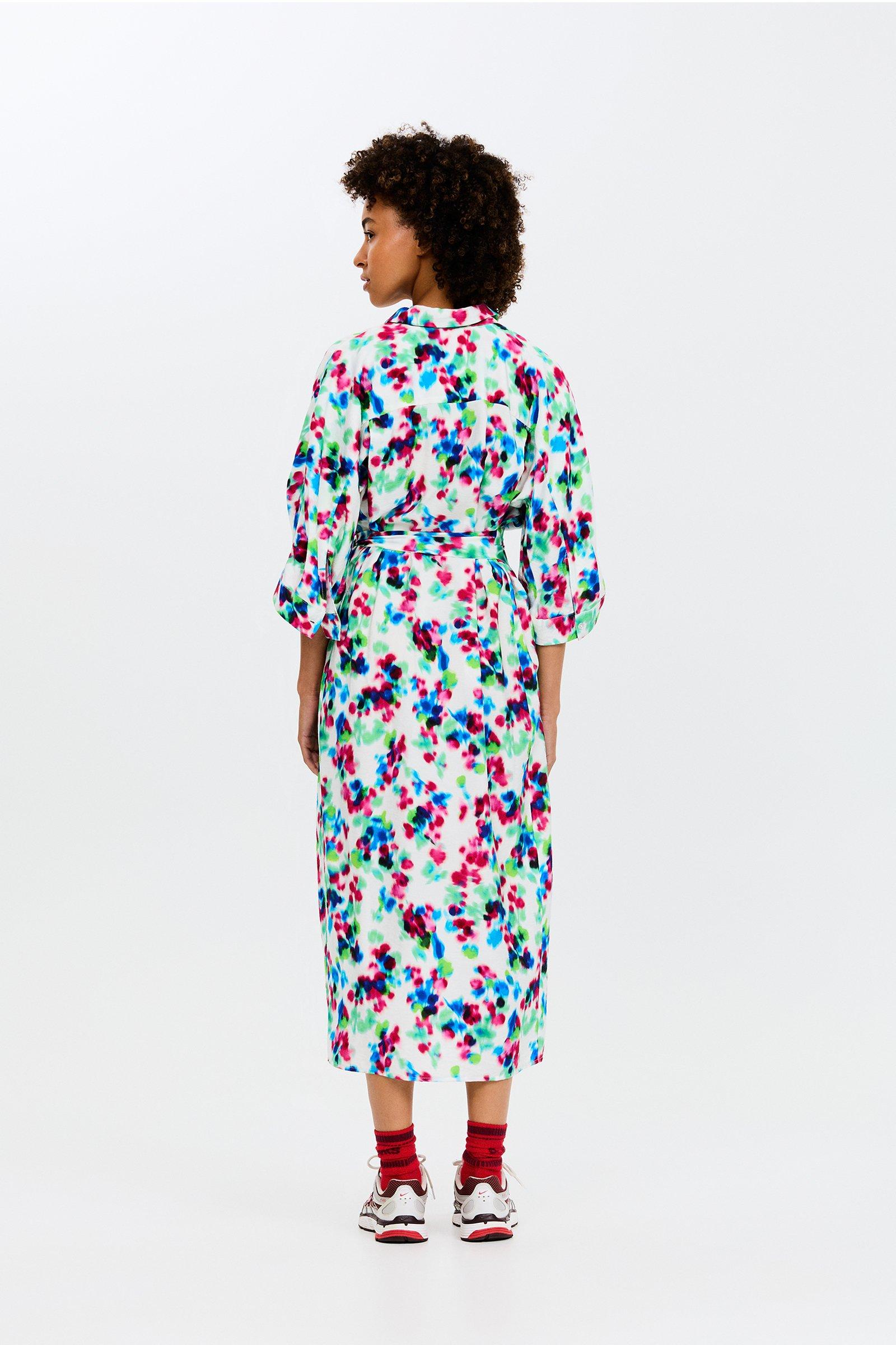 CKS - DIOXA - robe midi - vert vif