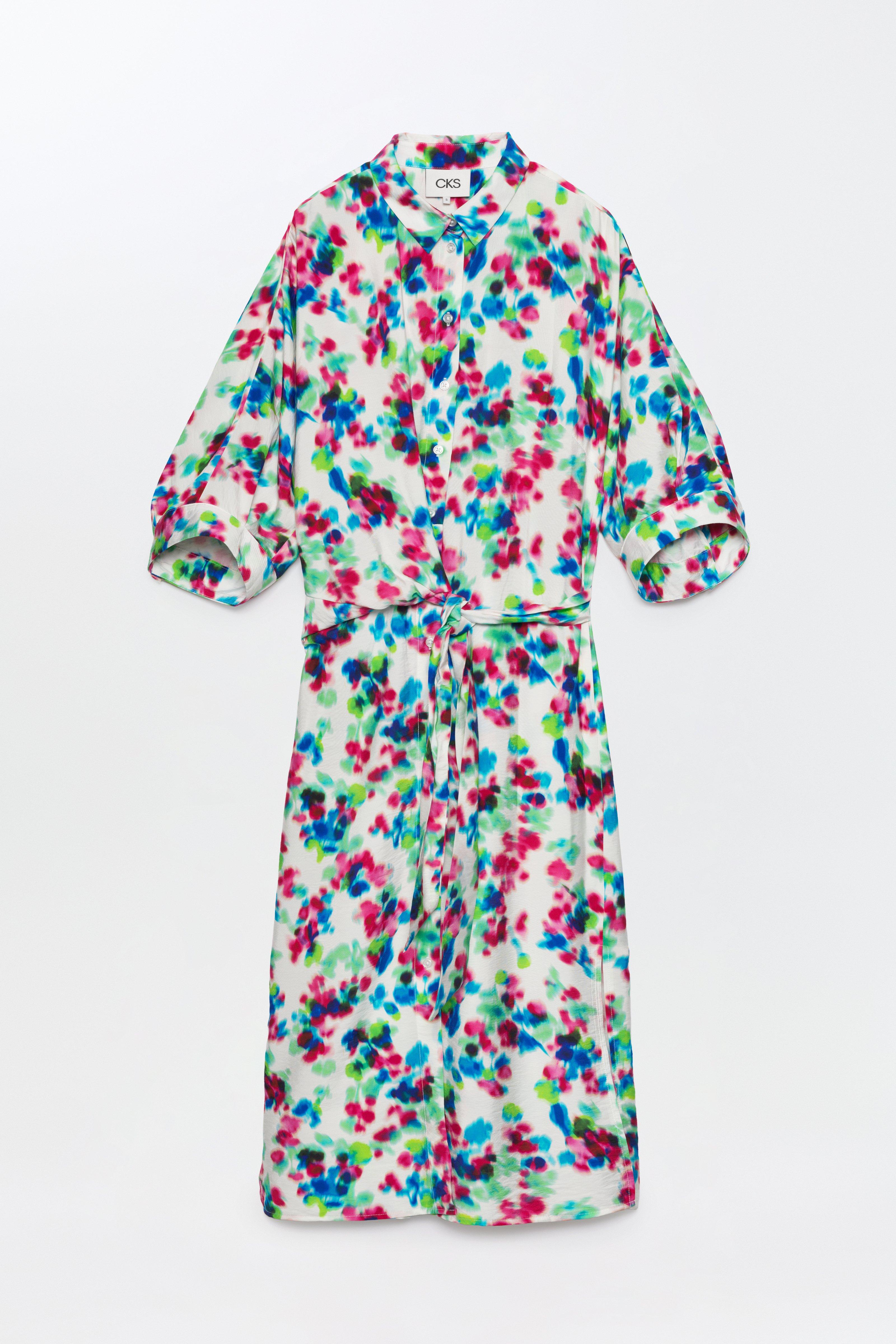 CKS - DIOXA - midi dress - bright green