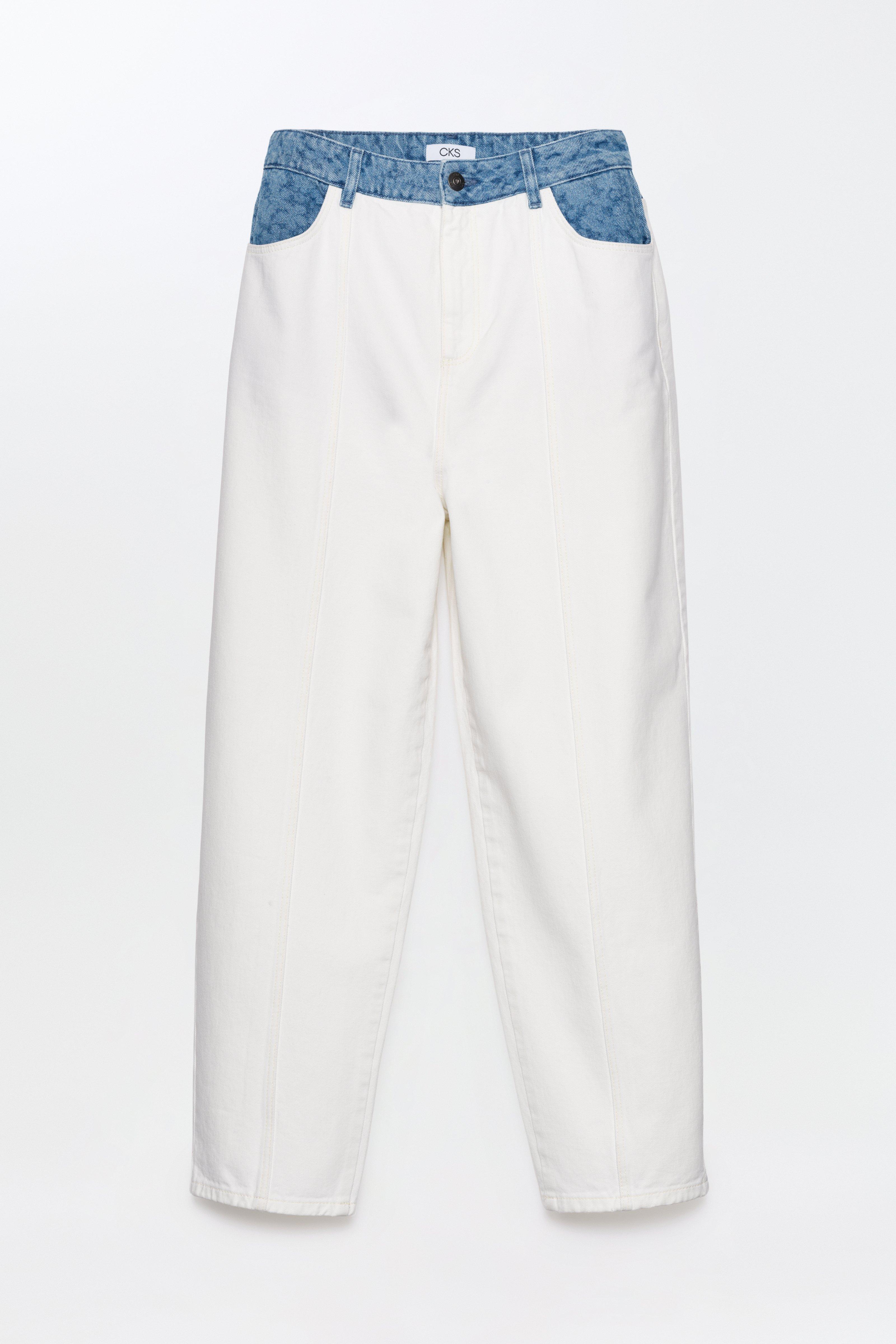 CKS - TONYFELL - pantalon à la cheville - blanc