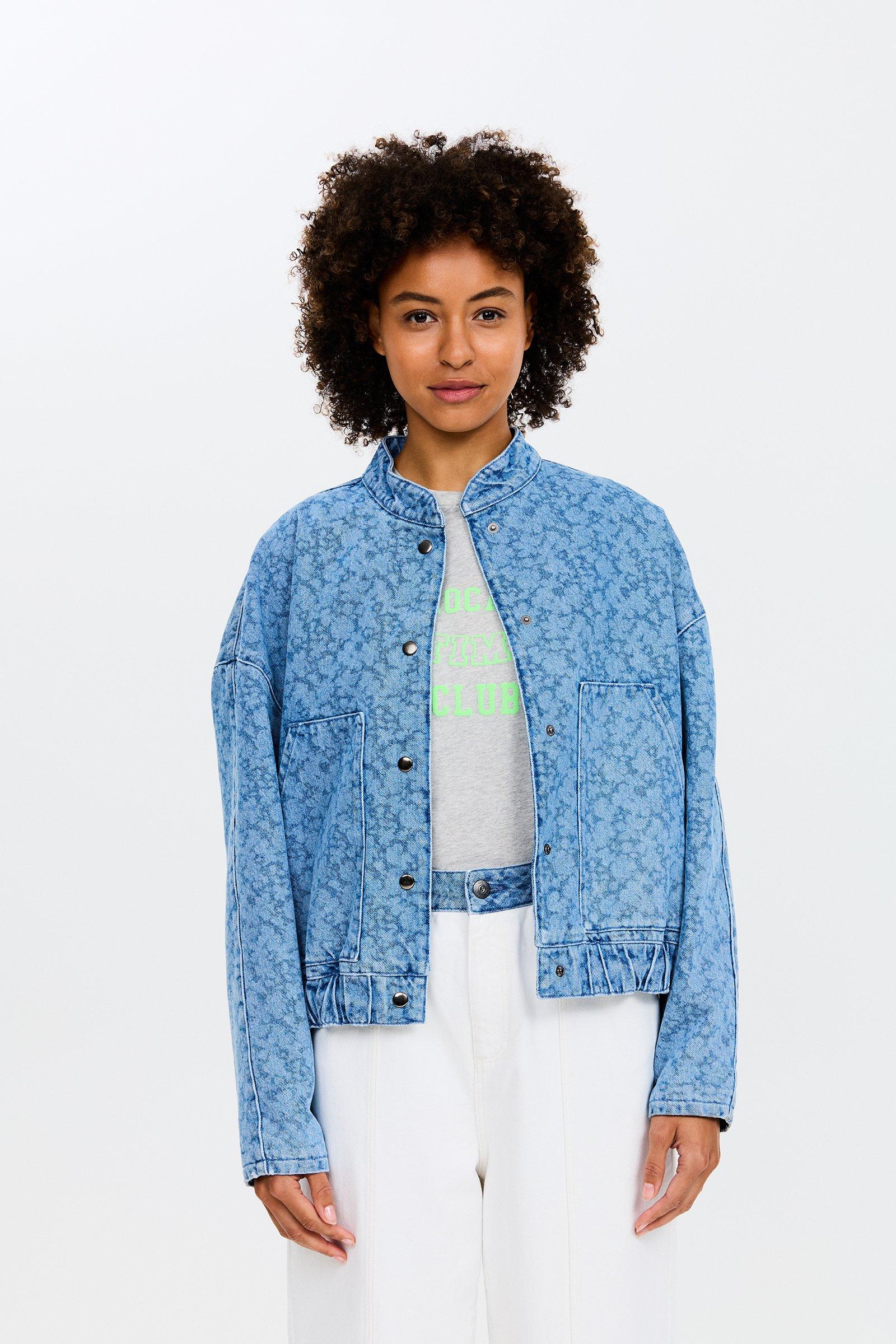 CKS - CREME - korte jas - blauw