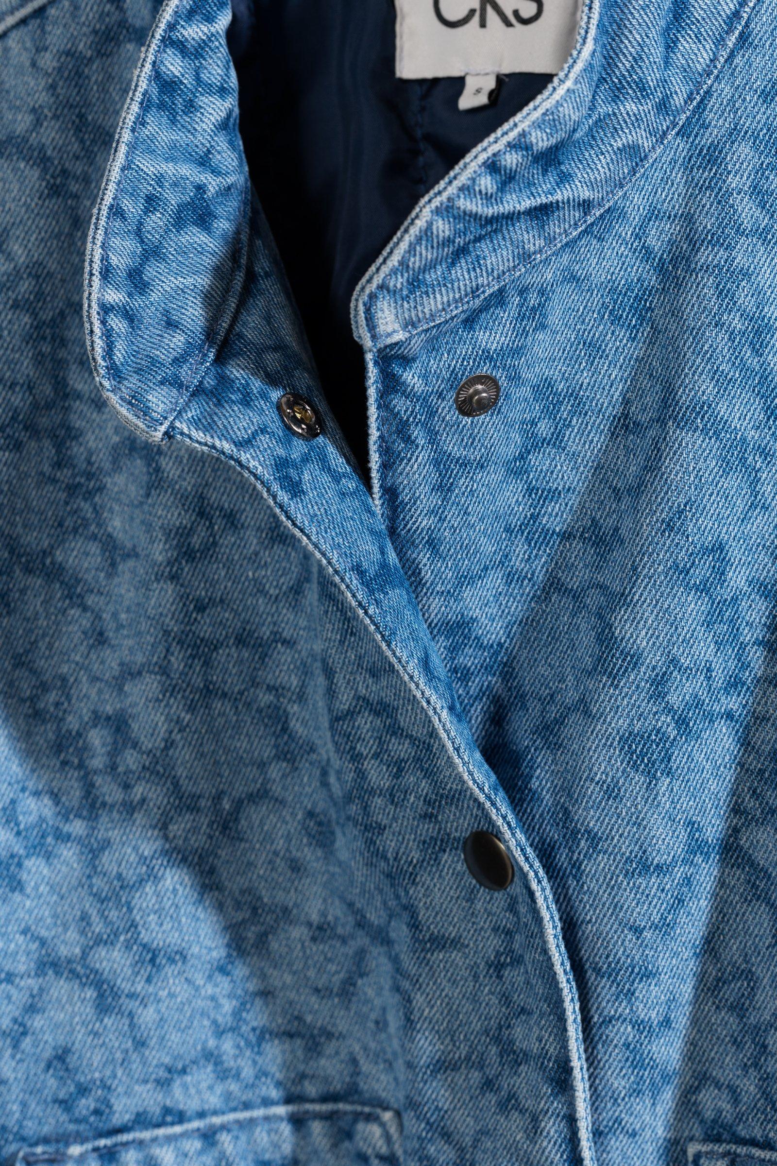 CKS - CREME - korte jas - blauw