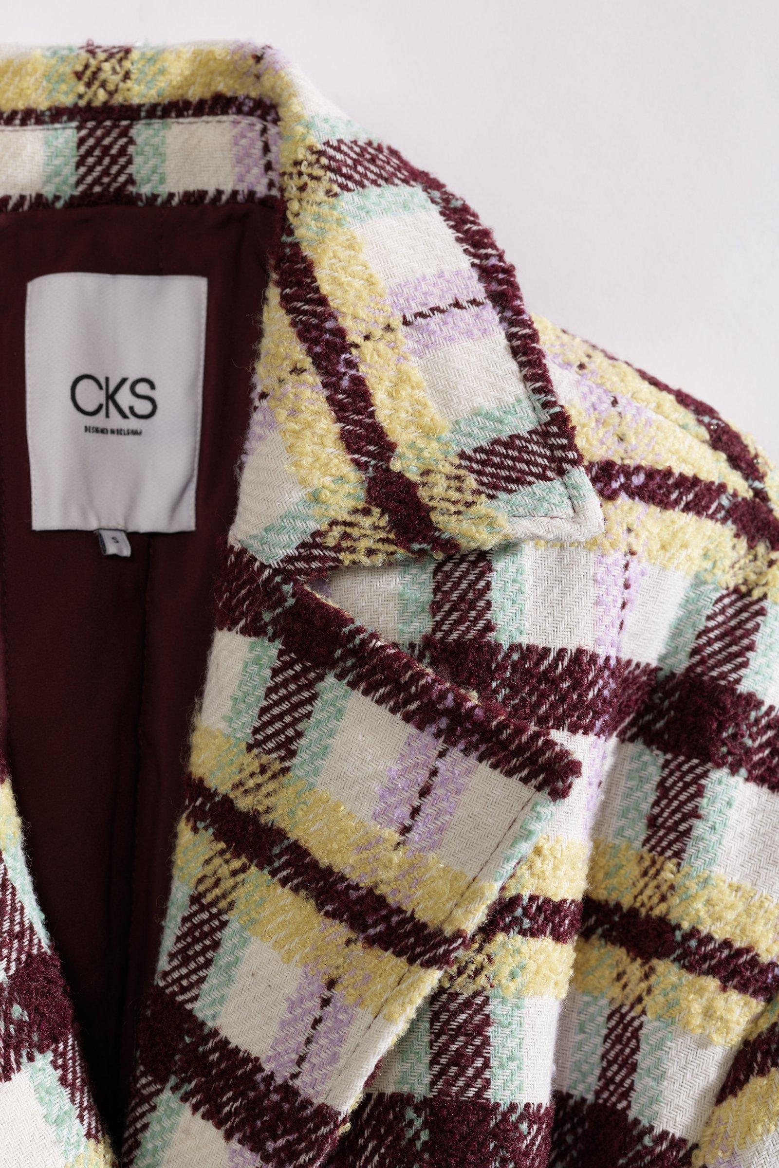 CKS - COSTA - korte jas - green pastel