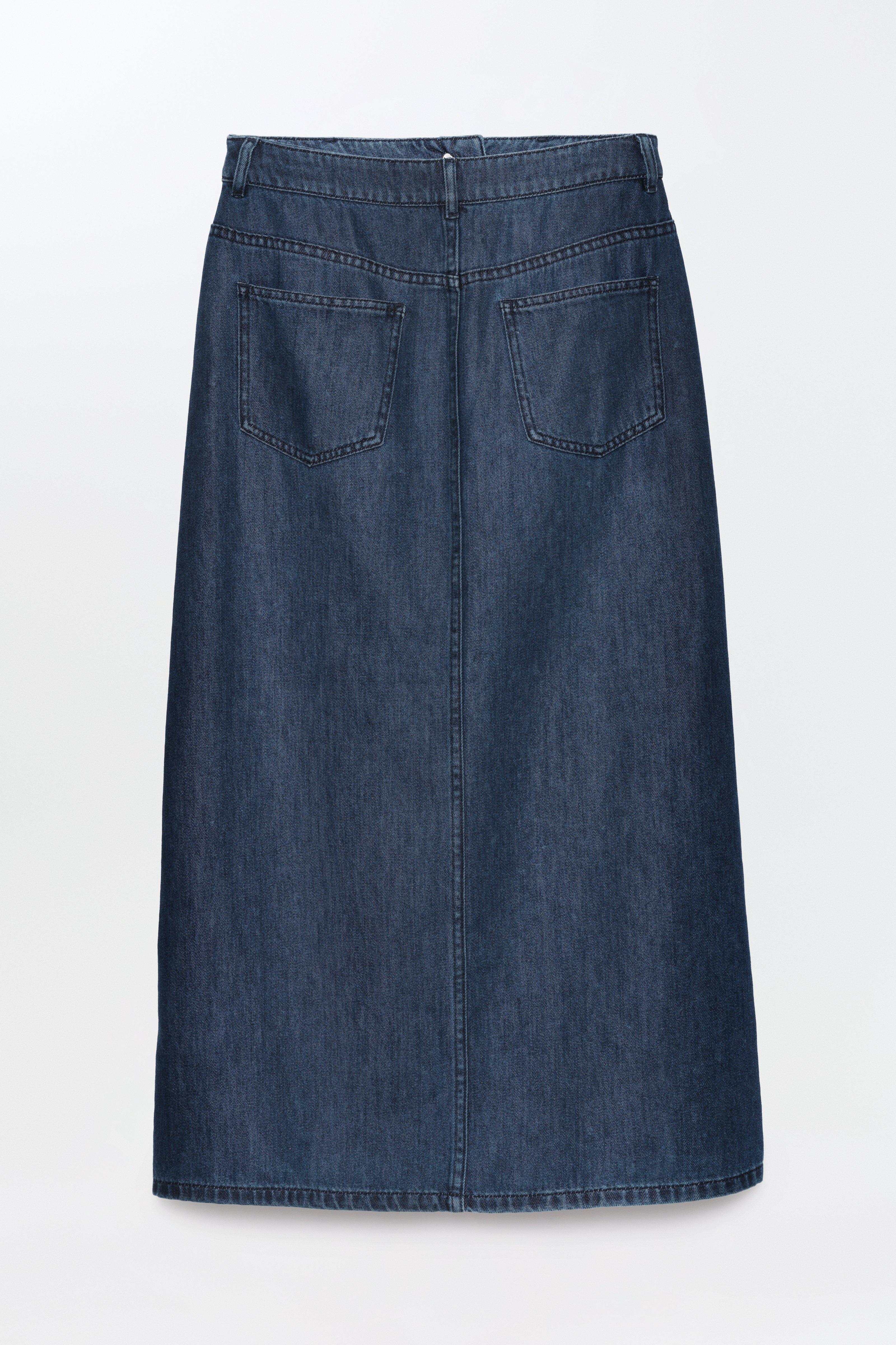CKS - SKIPPA - midi skirt - dark blue