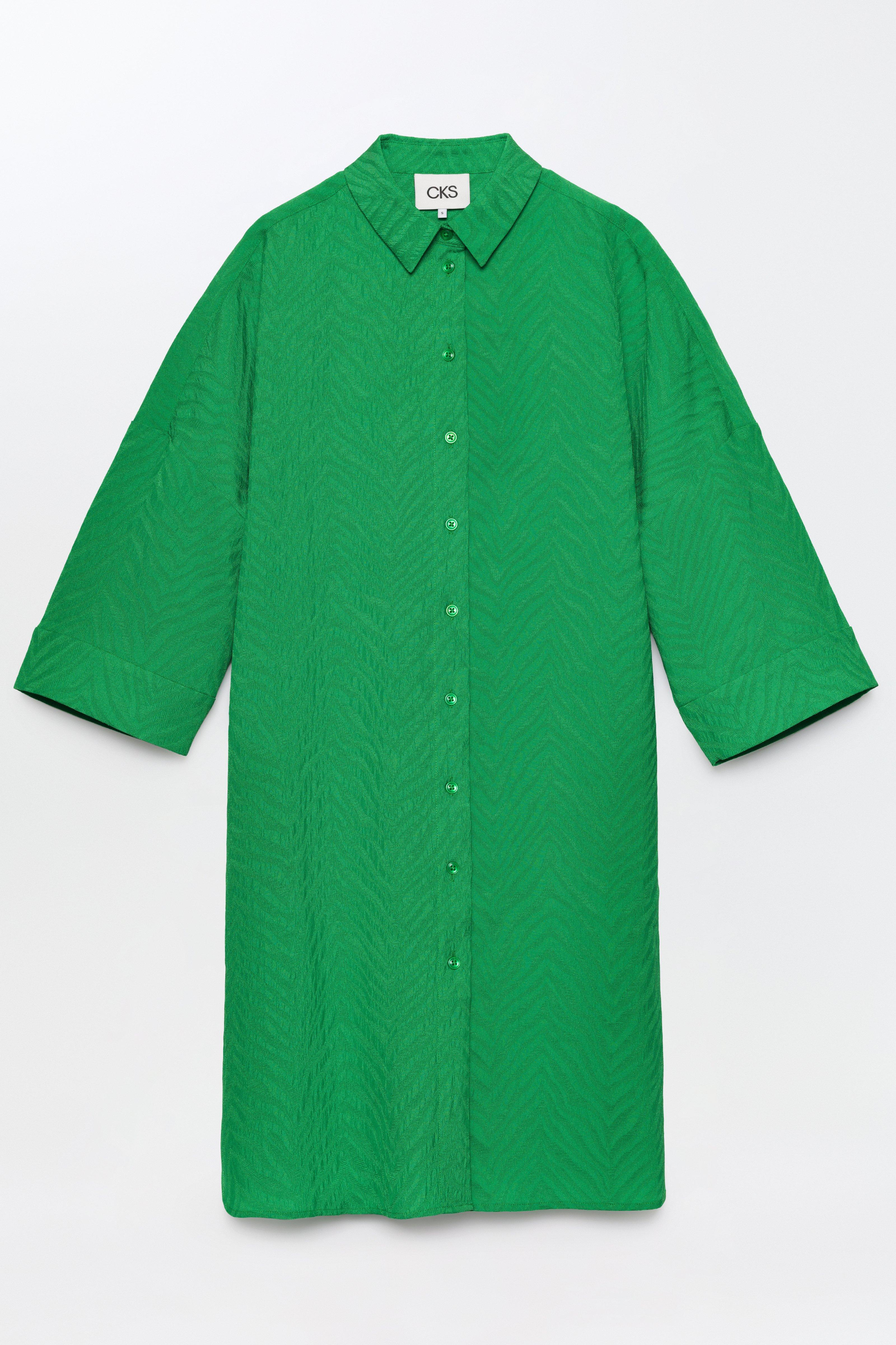 CKS - DELALONG - short dress - green