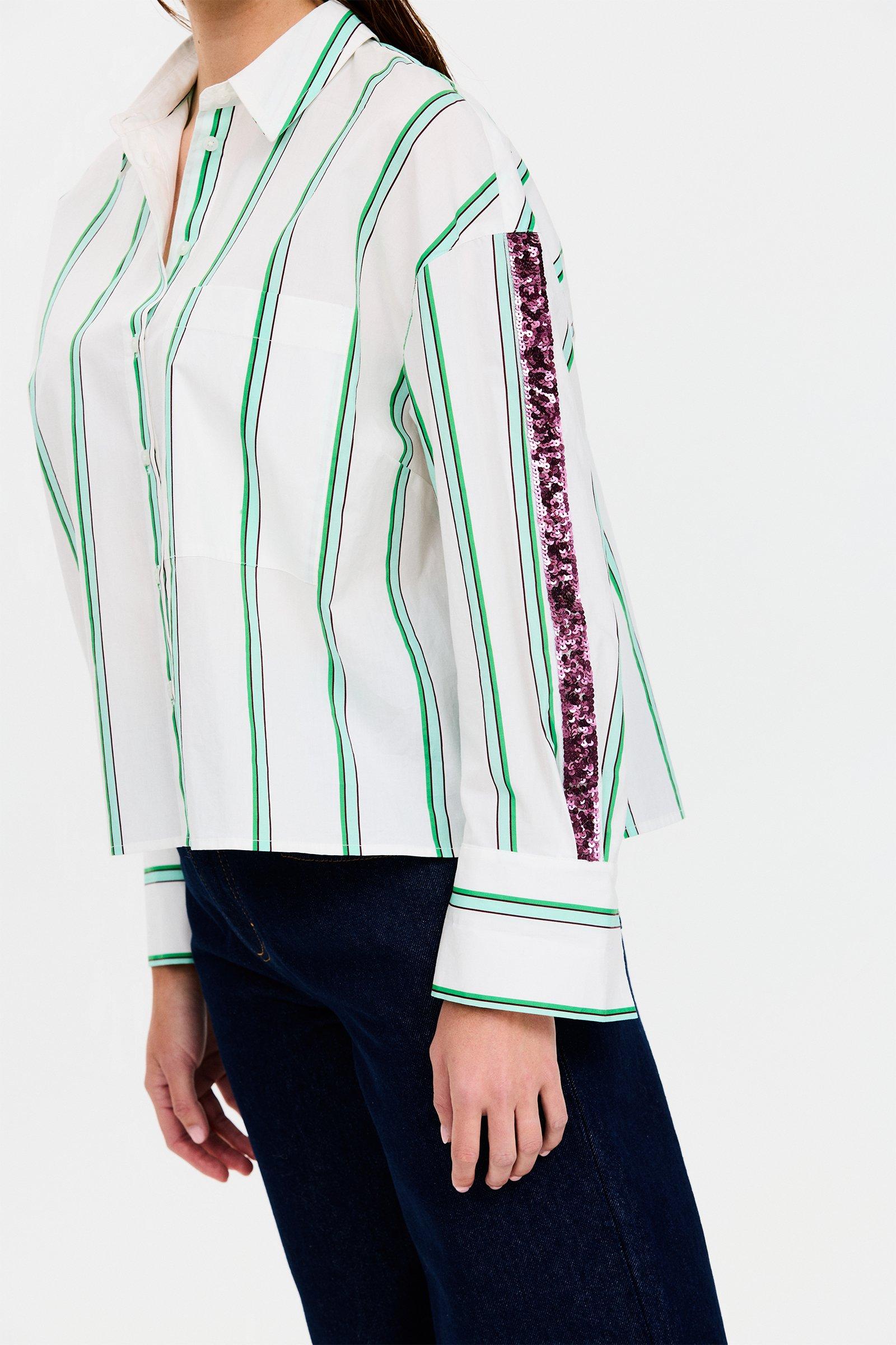 CKS - STANDING - blouse long sleeves - green