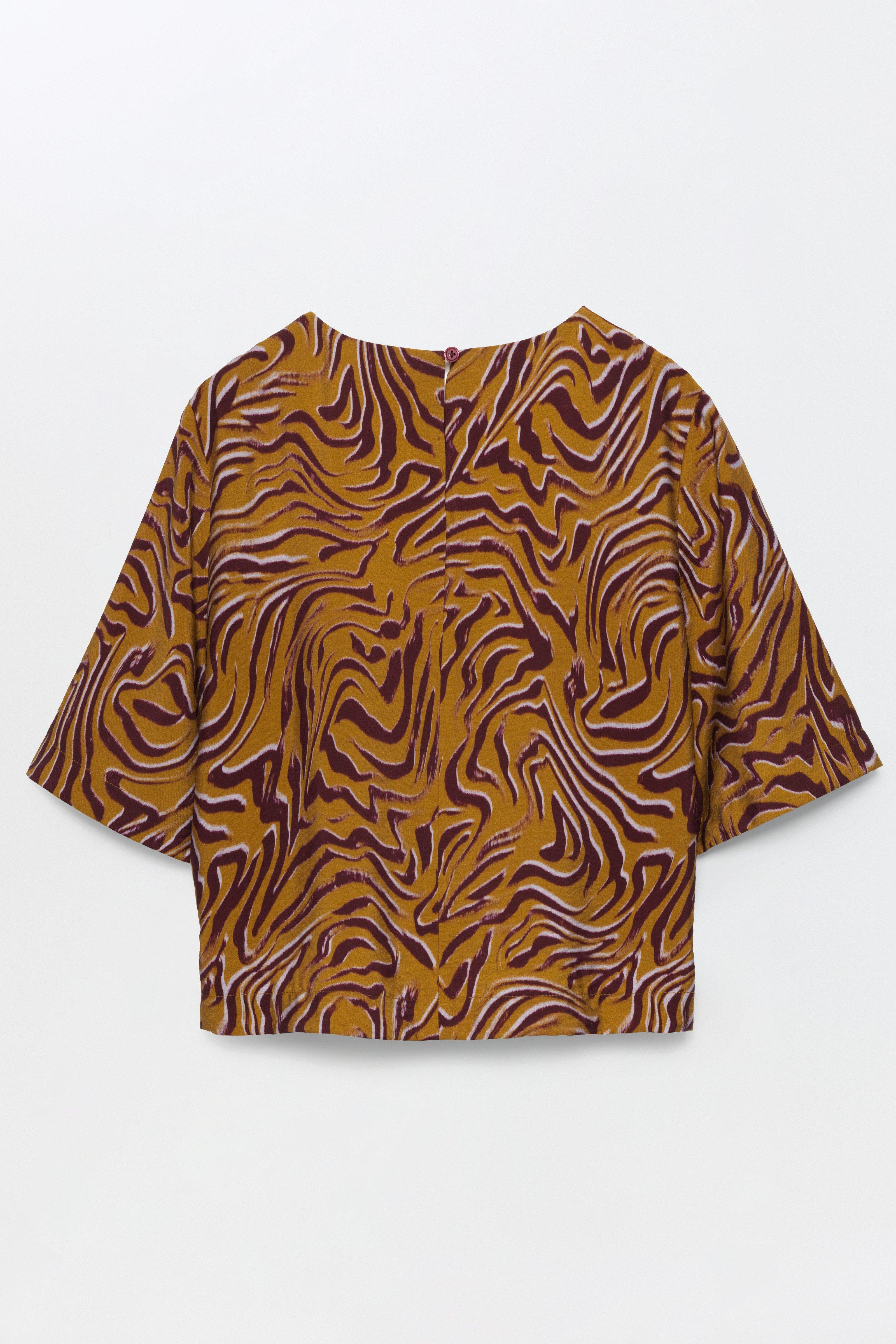 CKS - TIRIAN - blouse short sleeves - brown