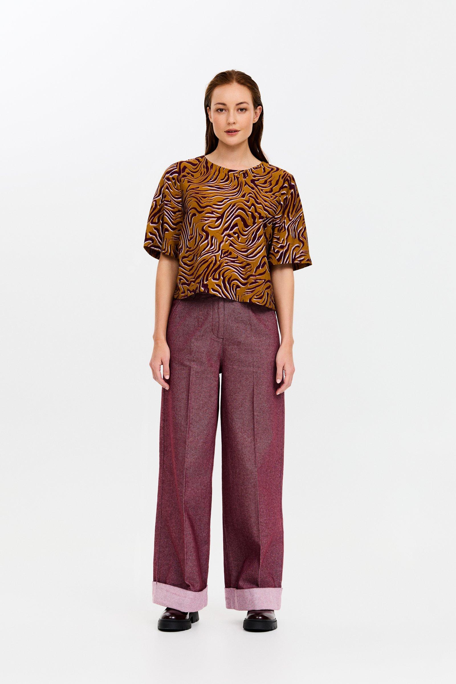 CKS - TIRIAN - blouse short sleeves - brown