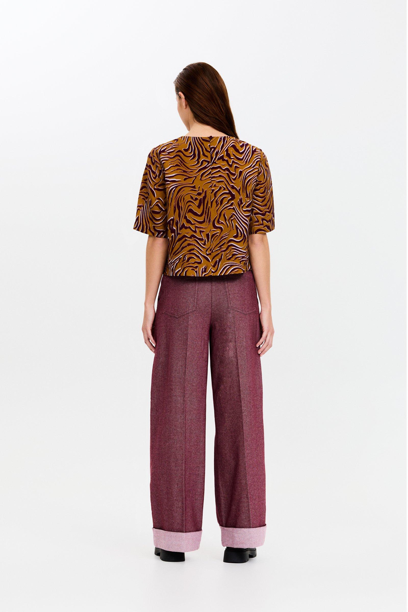 CKS - TIRIAN - blouse short sleeves - brown