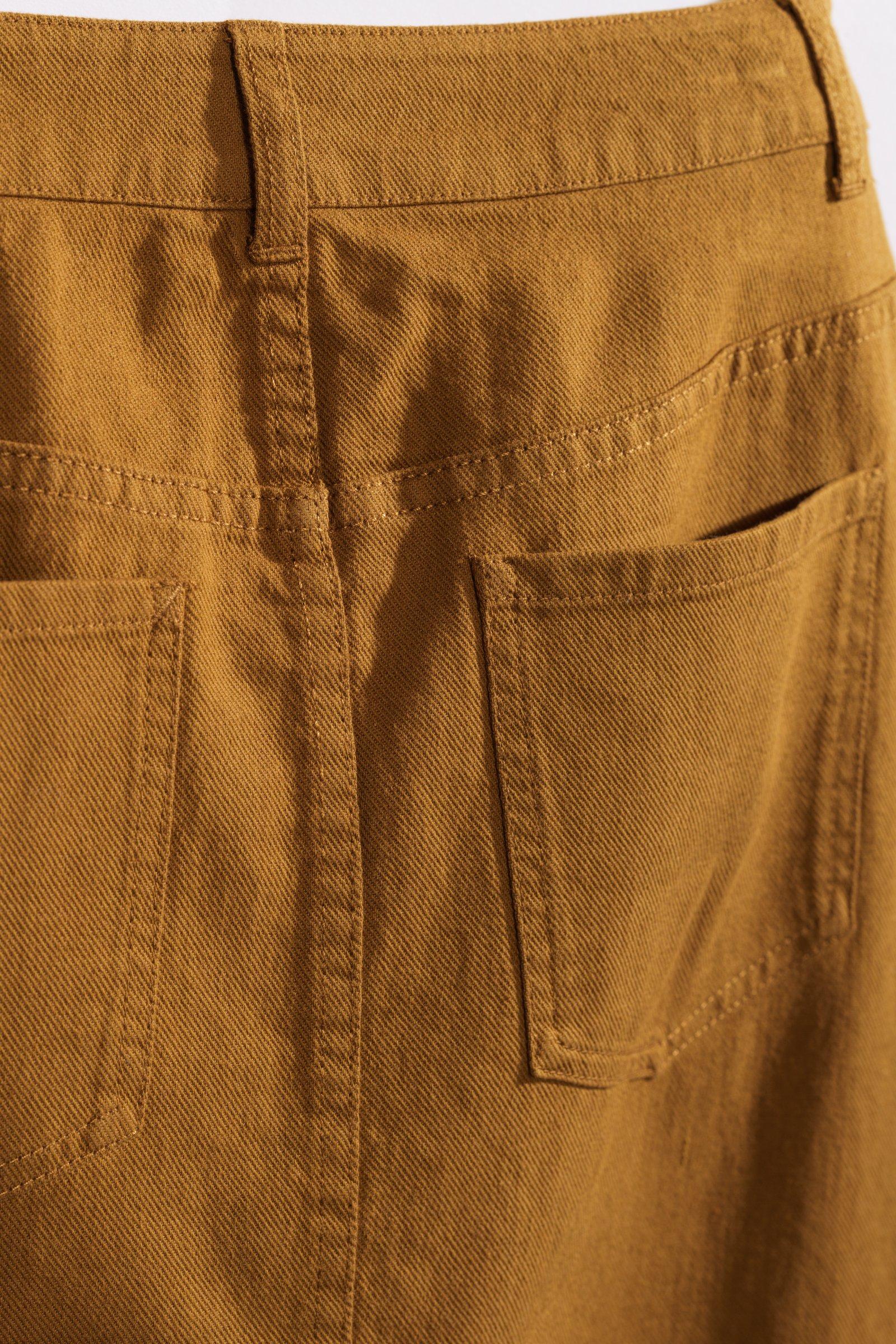 CKS - SKILLED - midi skirt - brown