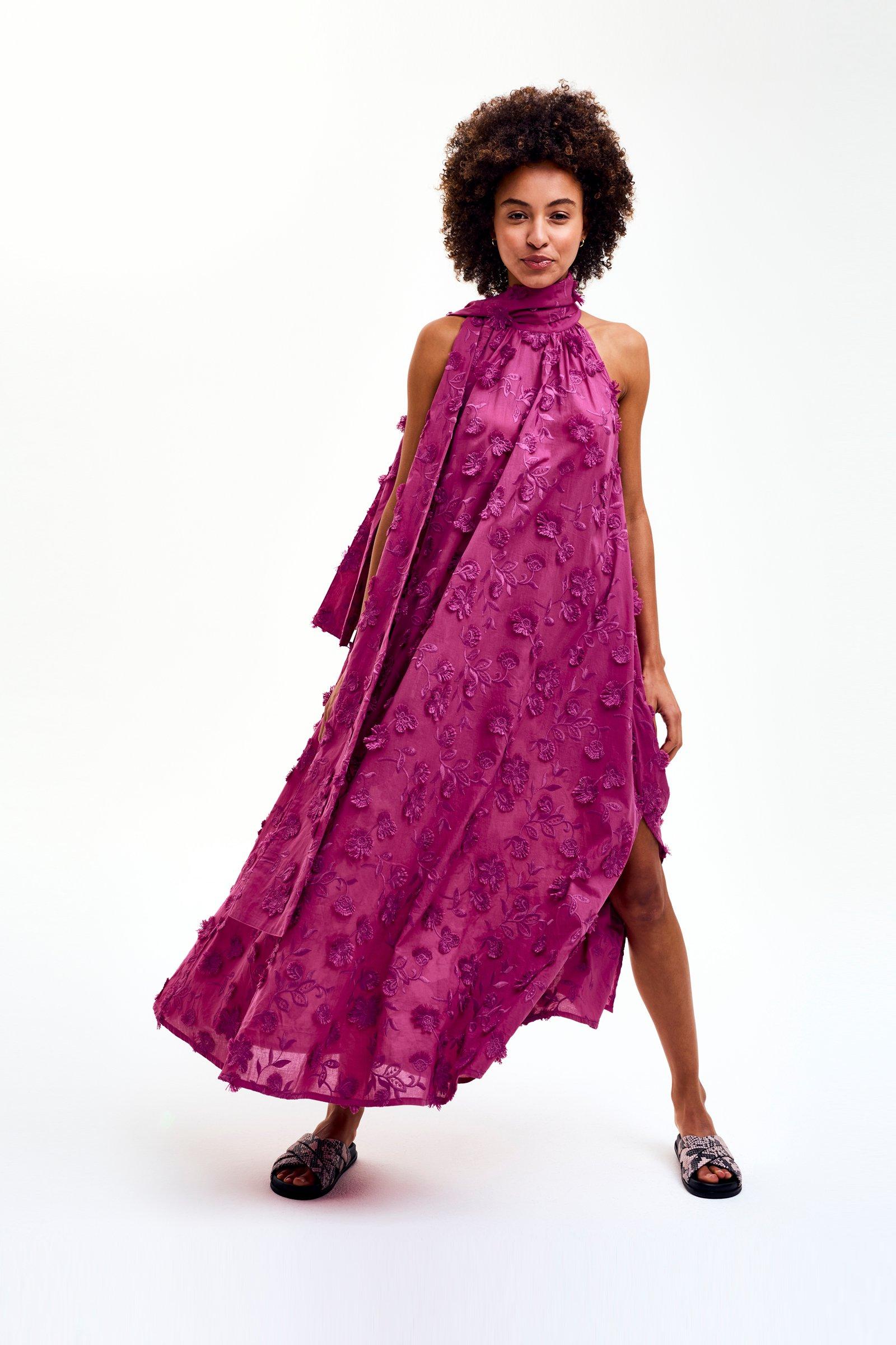 CKS - DALTER - long dress - purple