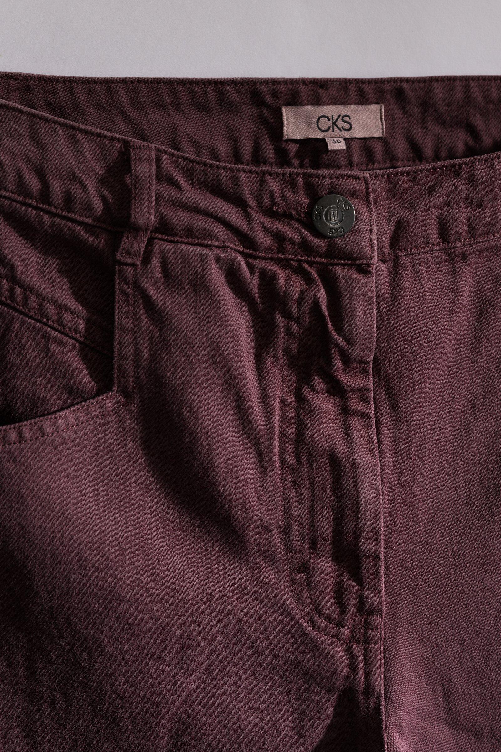 CKS - JOY - lange broek - bordeaux
