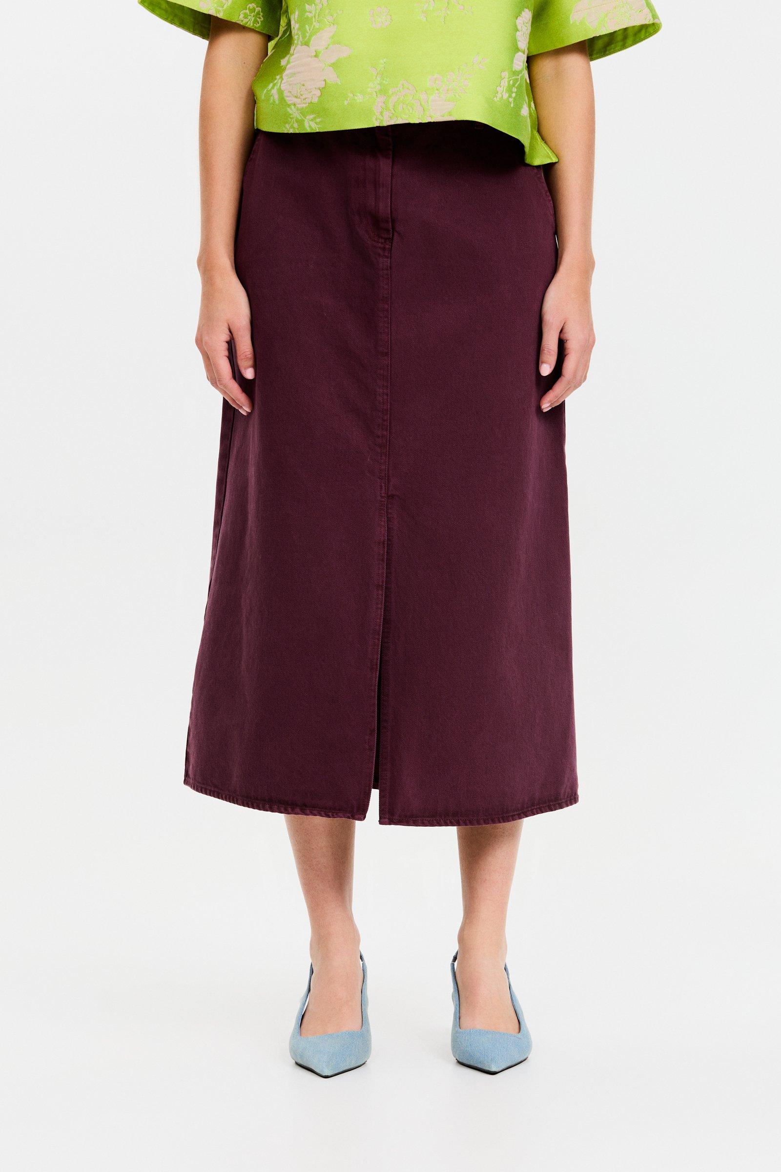 CKS - SKIPPA - midi skirt - purple