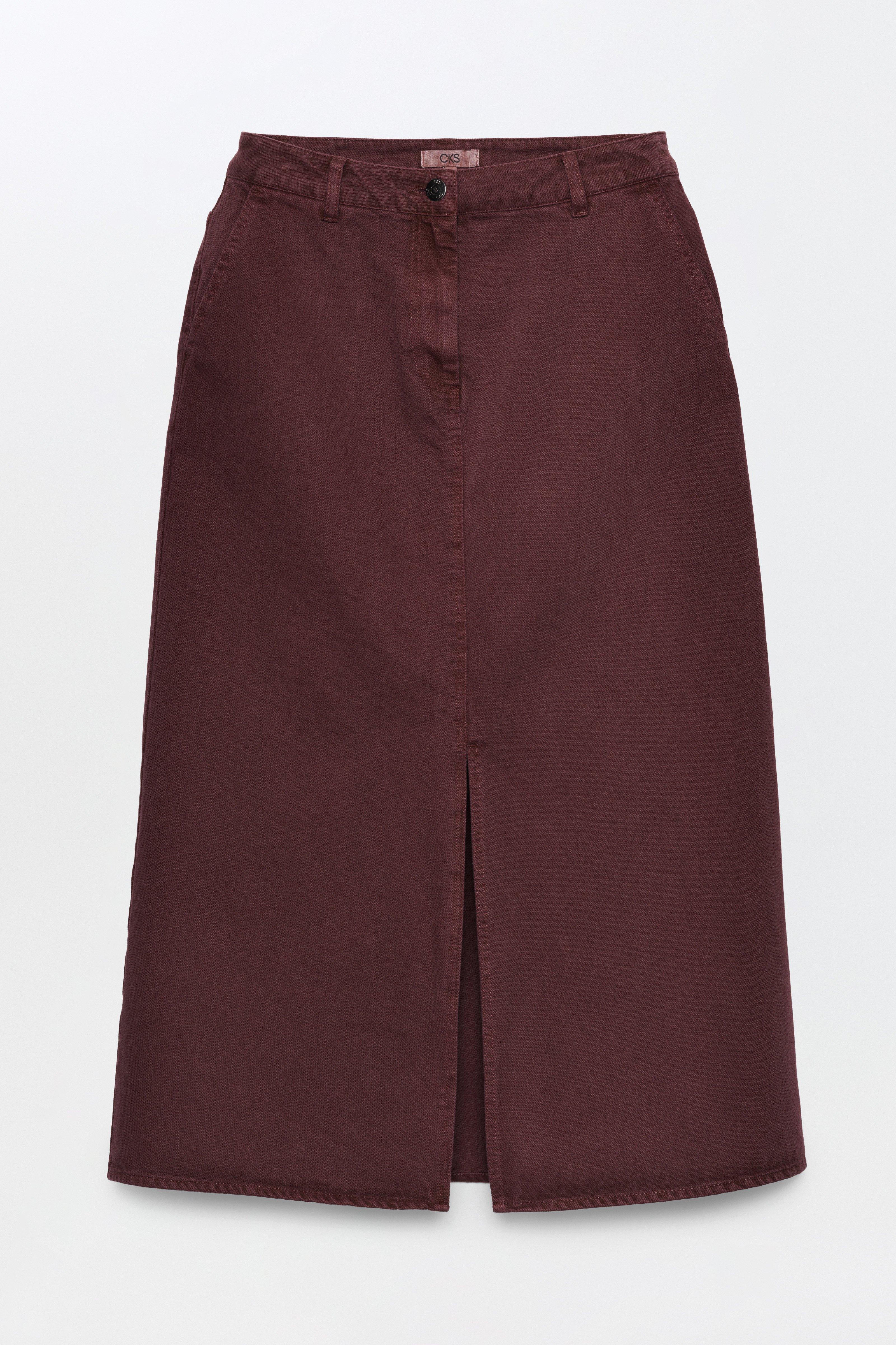 CKS - SKIPPA - midi skirt - purple