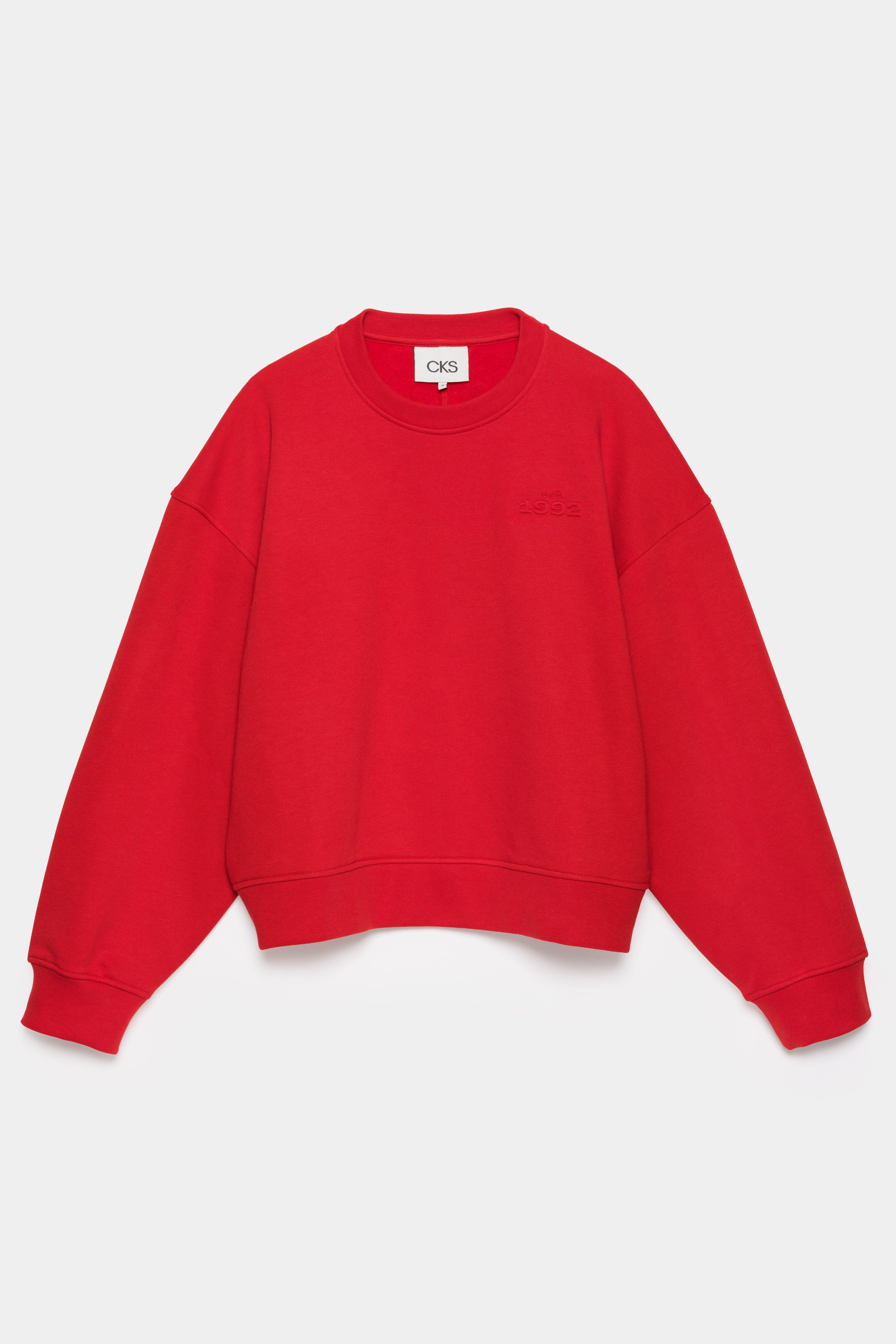 CKS - SWAN - sweatshirt - rouge vif