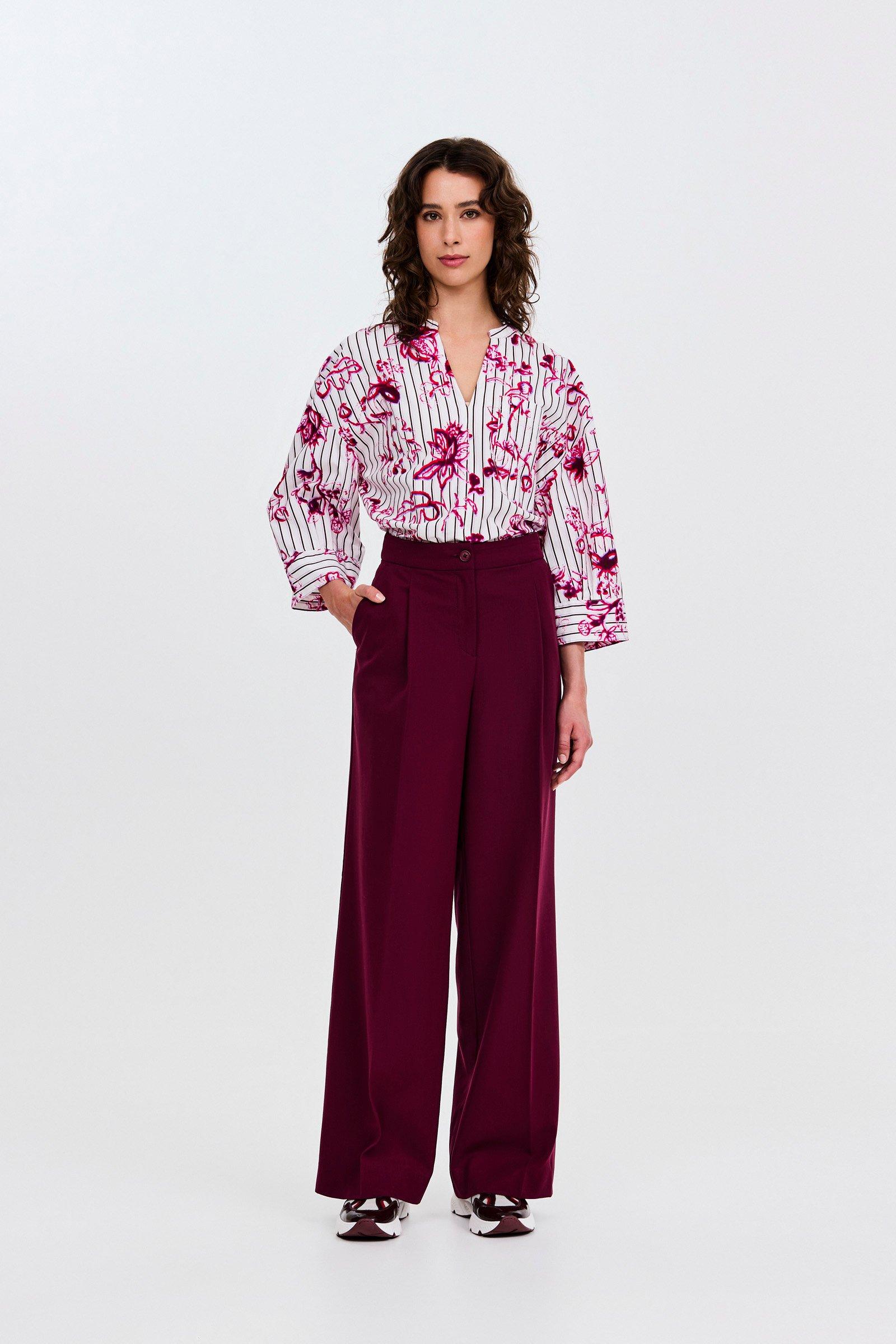 CKS - THEO - lange broek - bordeaux