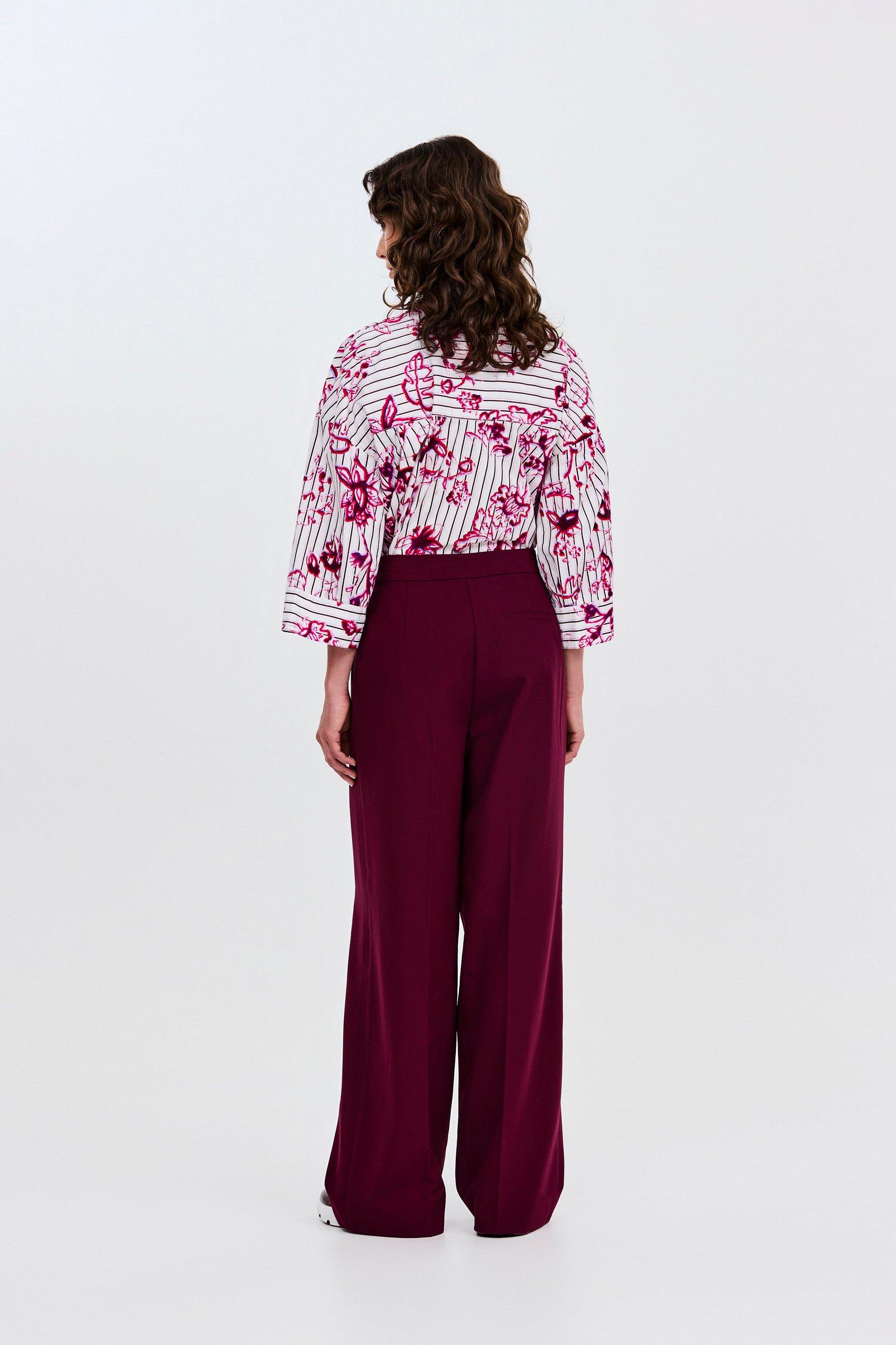 CKS - THEO - long trouser - burgundy