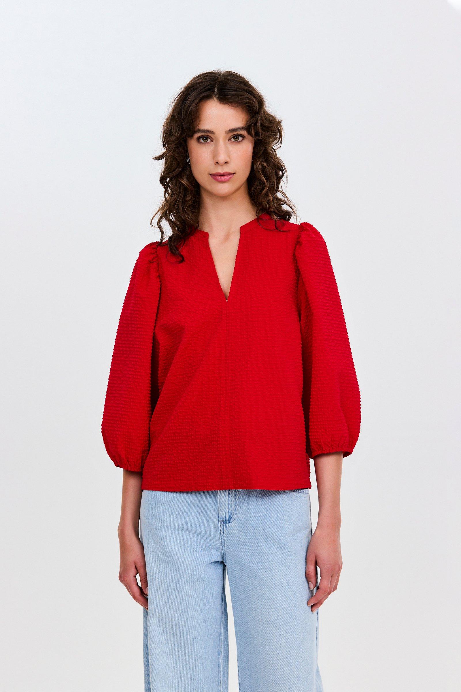 CKS - BULANI - blouse long sleeves - bright red